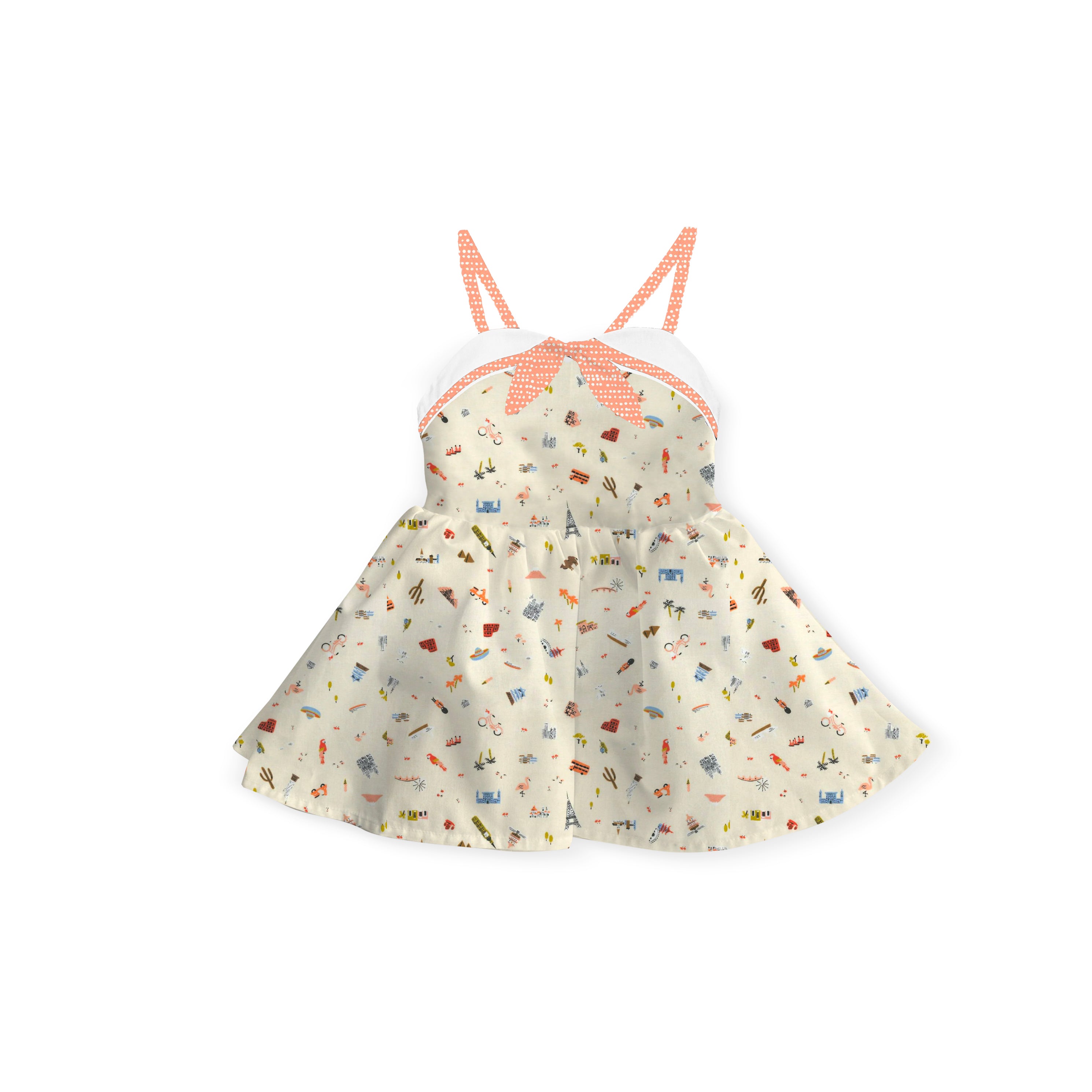 Travel Print - Sailor Dress