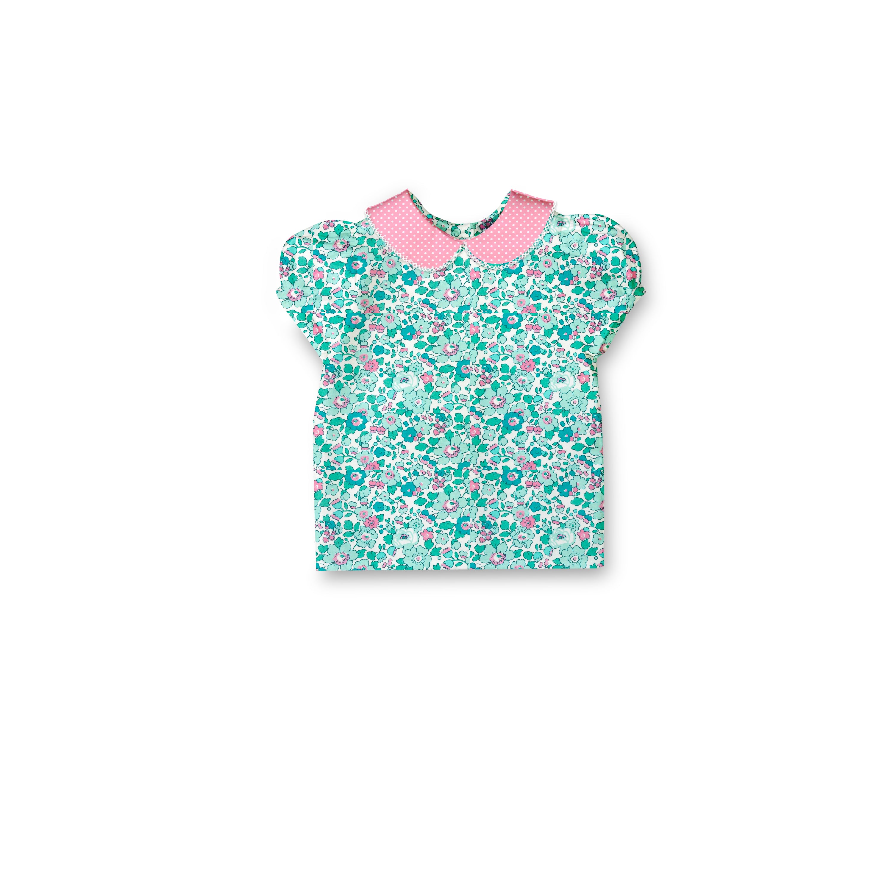 Aqua Betsy - Puff Sleeve Blouse