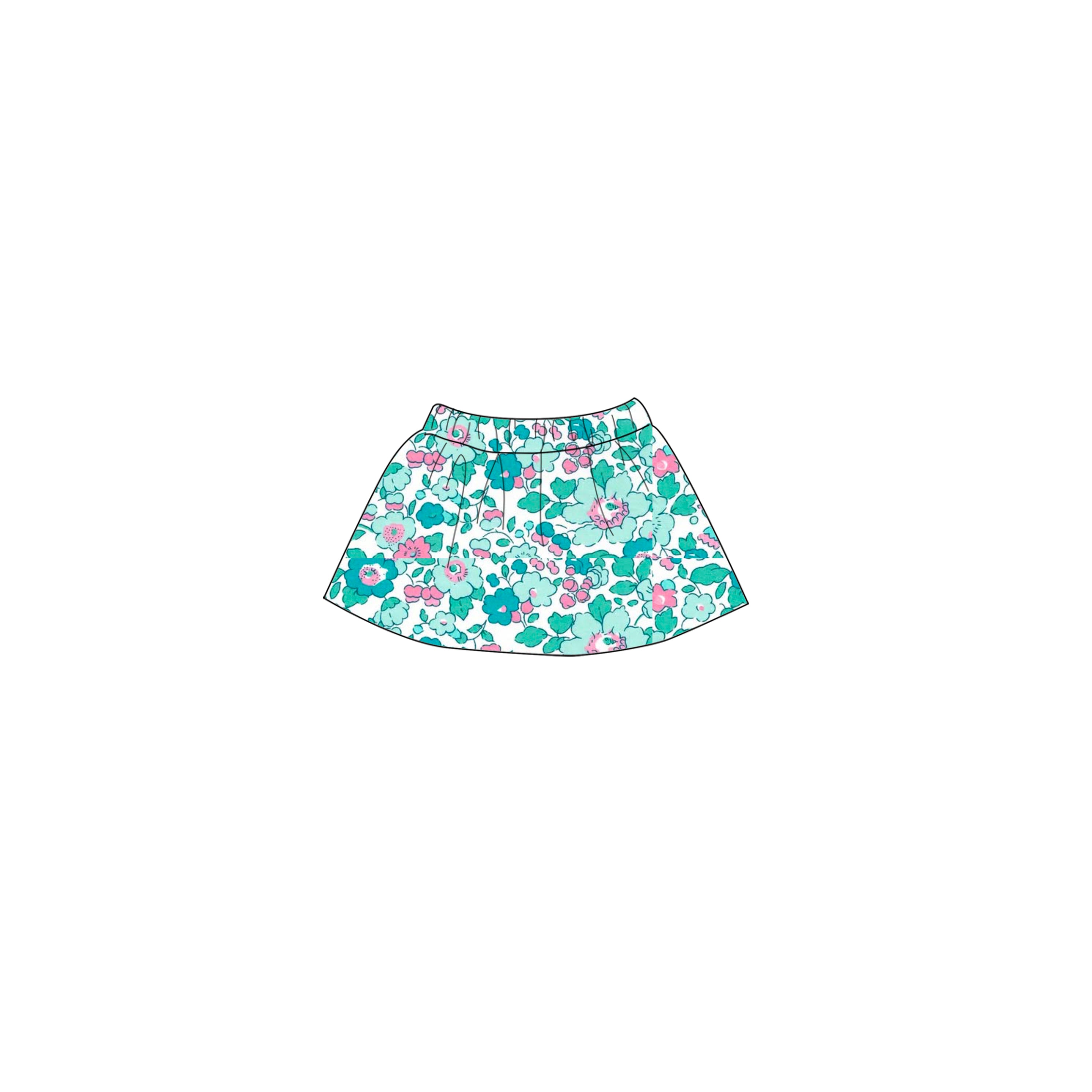 Aqua Betsy - Doll Skirt