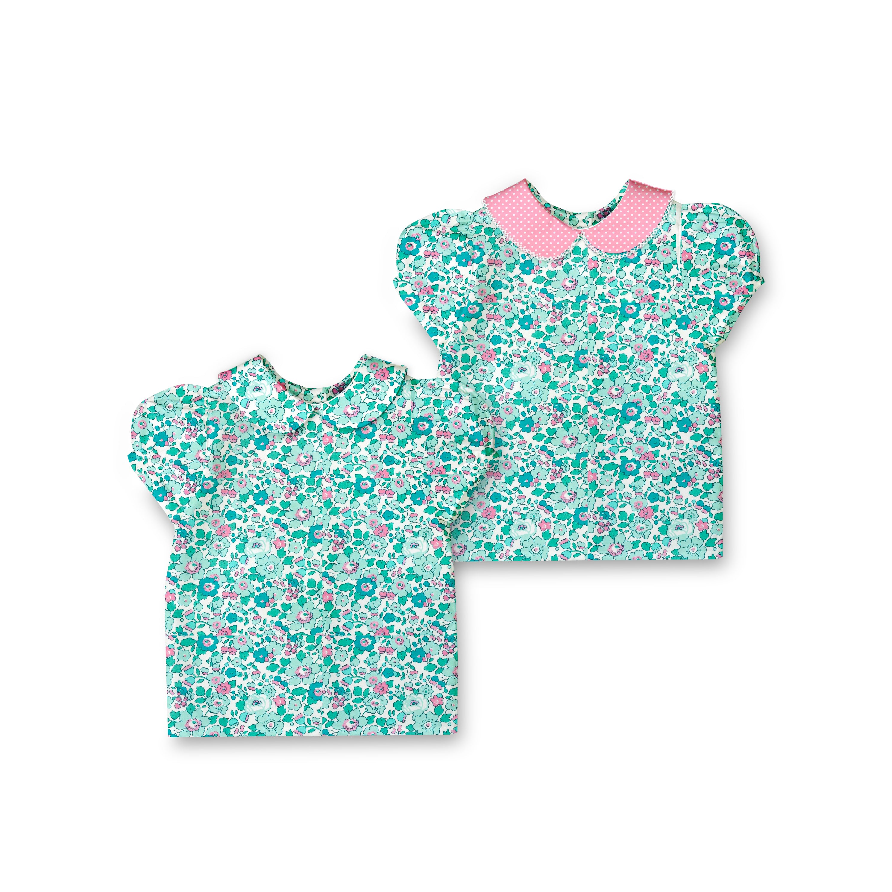 Aqua Betsy - Puff Sleeve Blouse