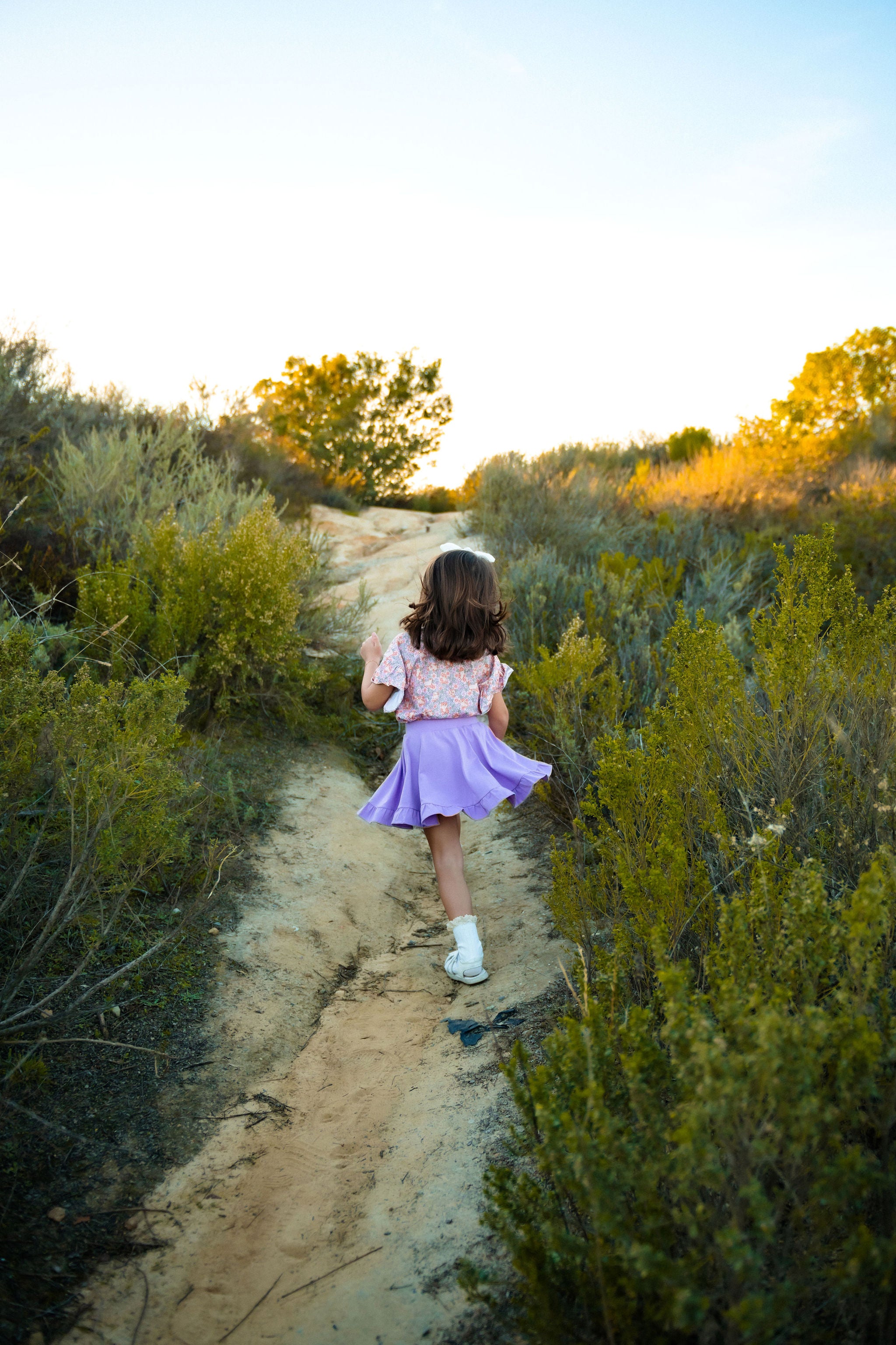 Ruffle Skort in Lilac