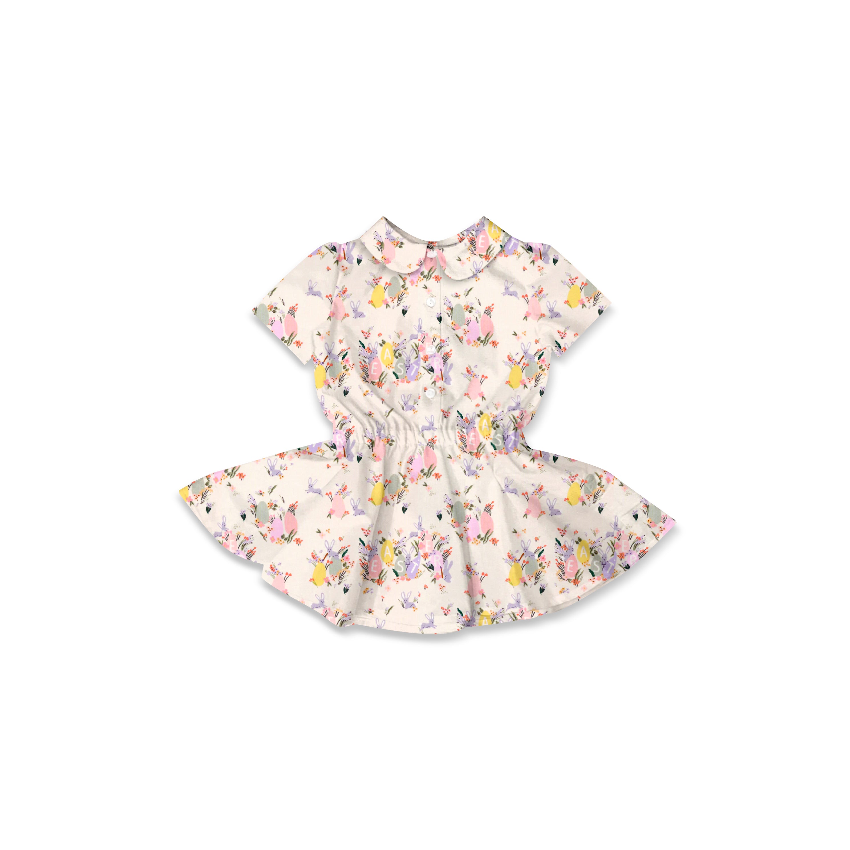Easter - Button Front Twirl Dress