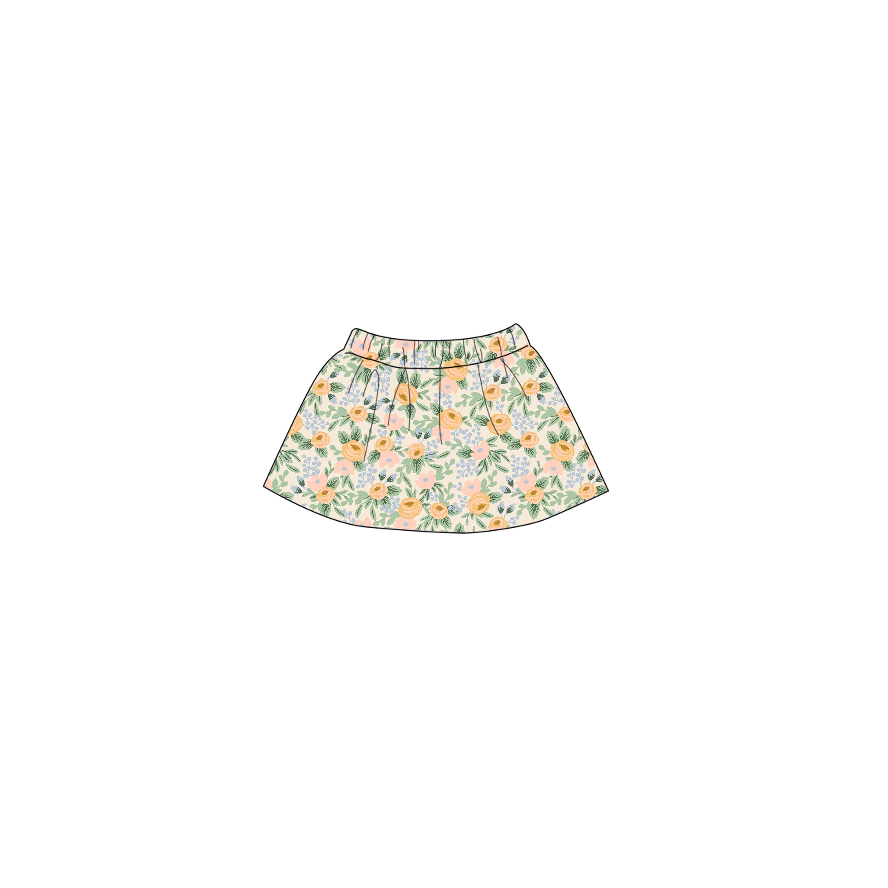 Garden Party - Doll Skirt