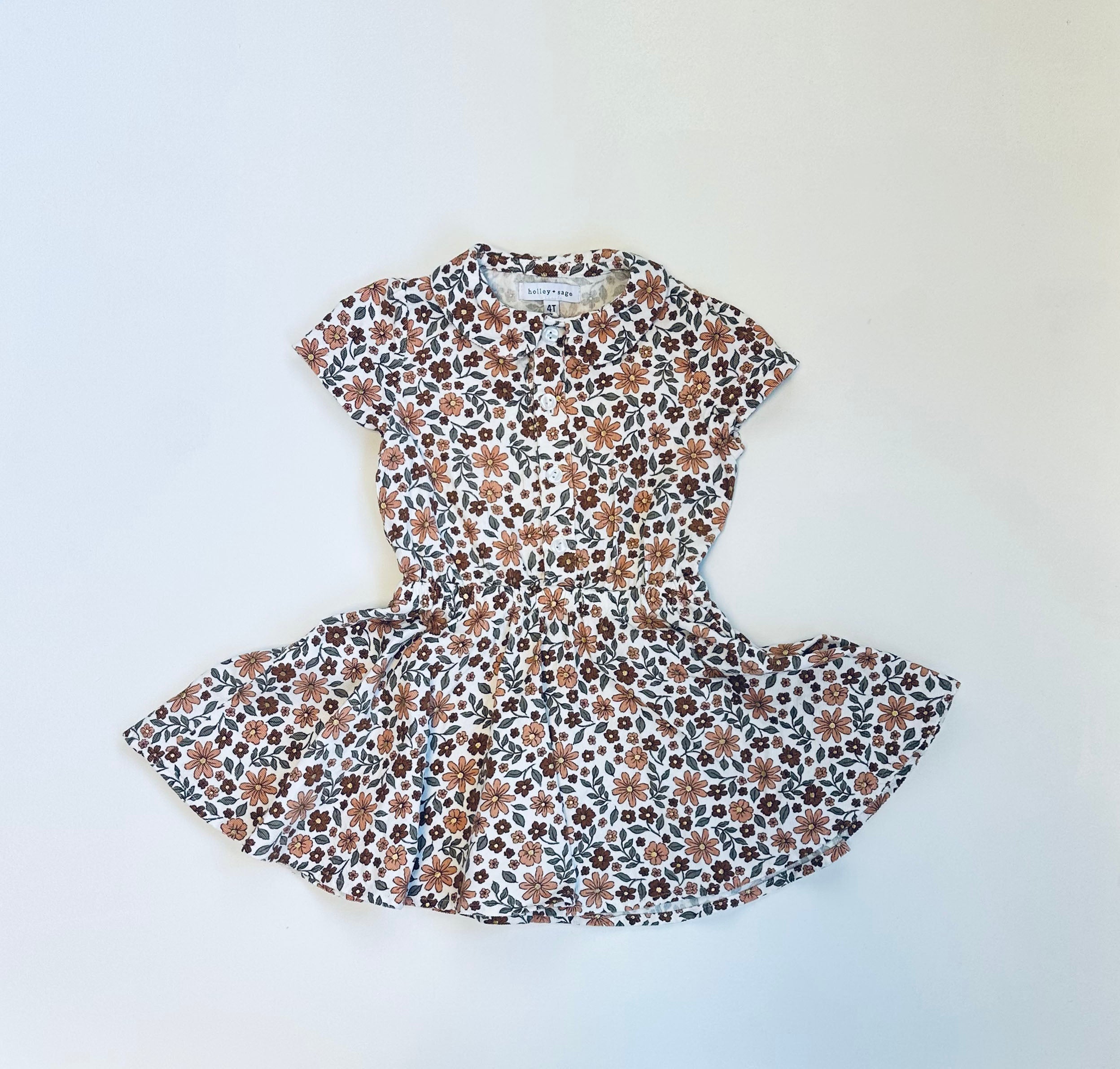 SAMPLE SALE, Corduroy Button Front Twirl, 4T