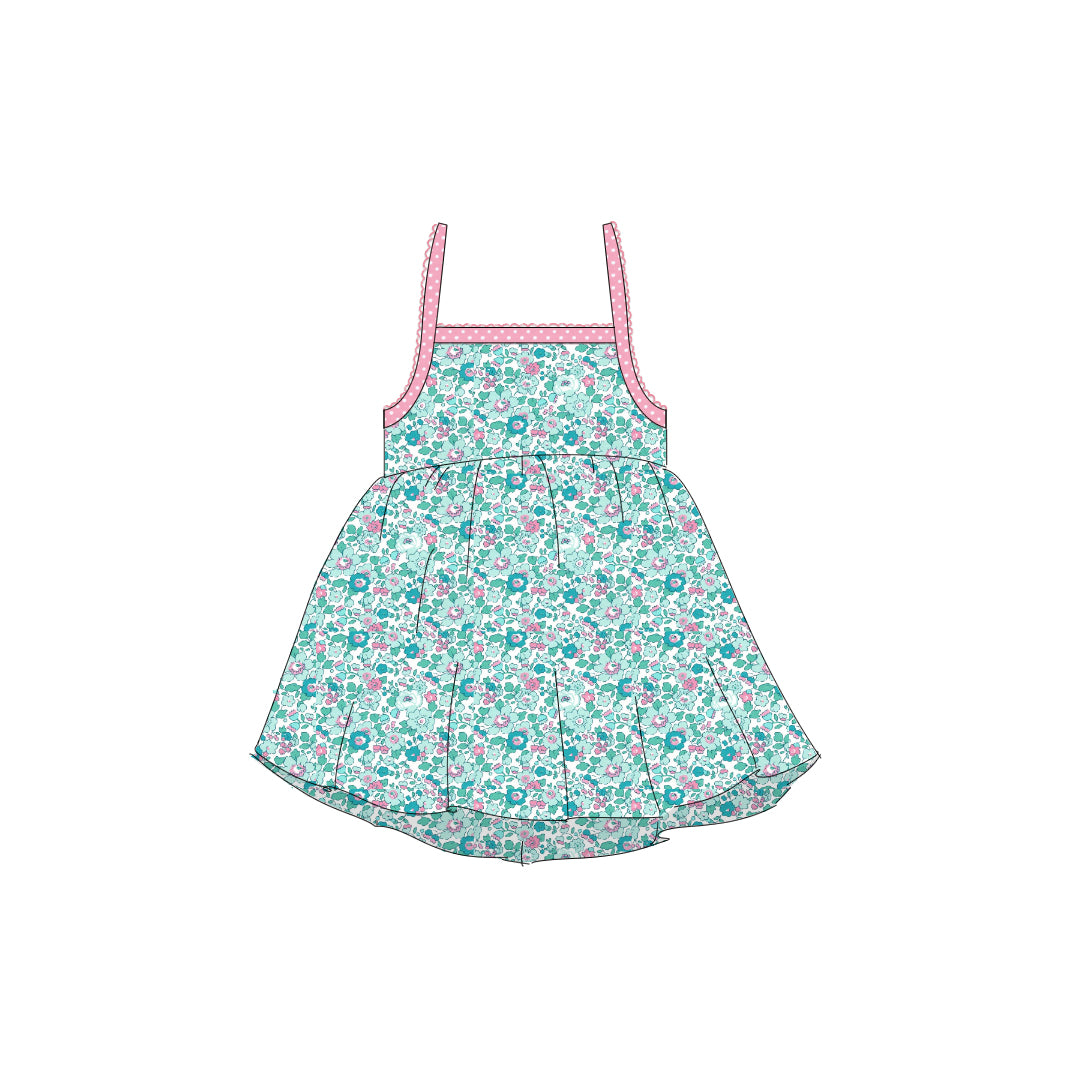 Aqua Betsy - Tie Back Sundress