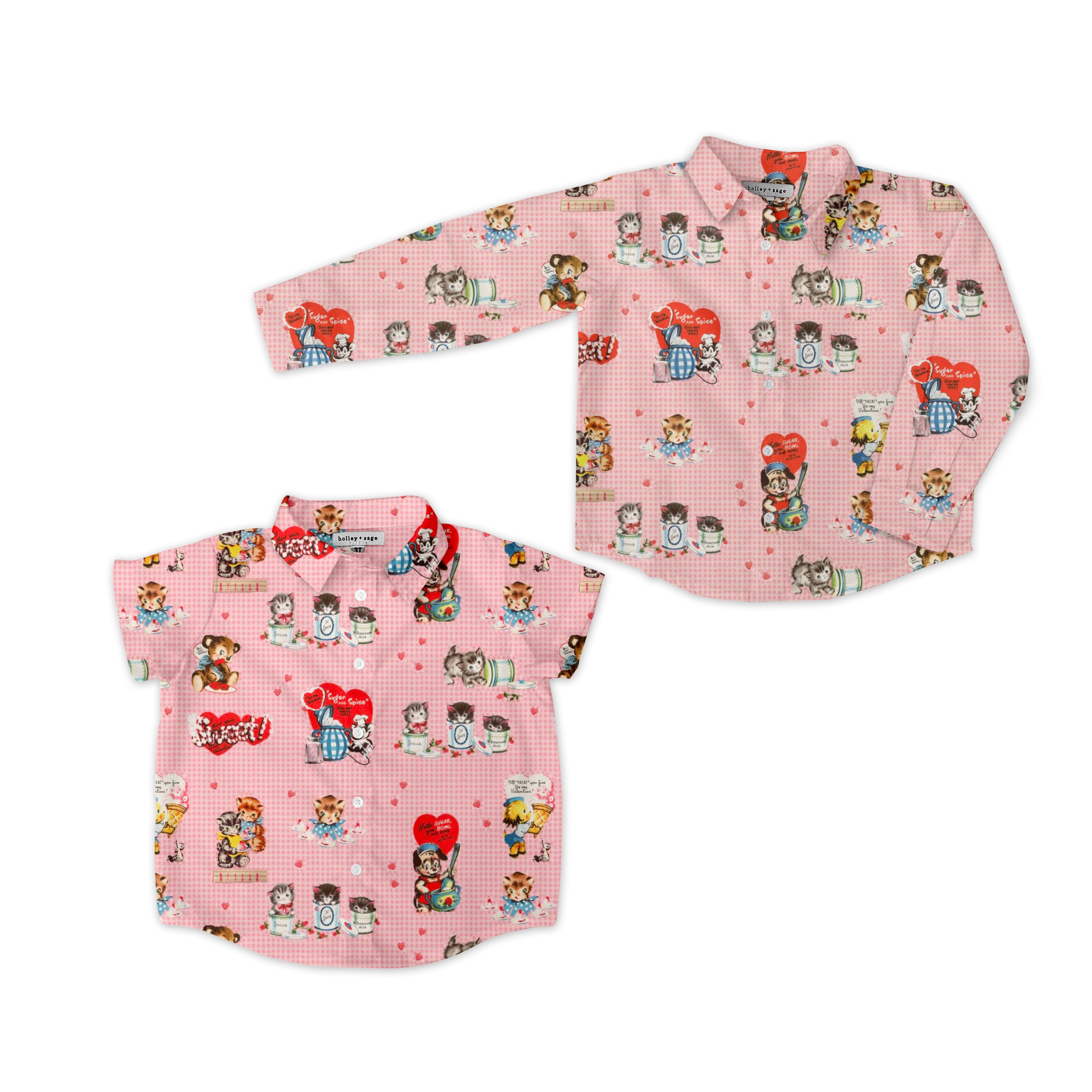 Vintage Valentine - Button Up Shirt
