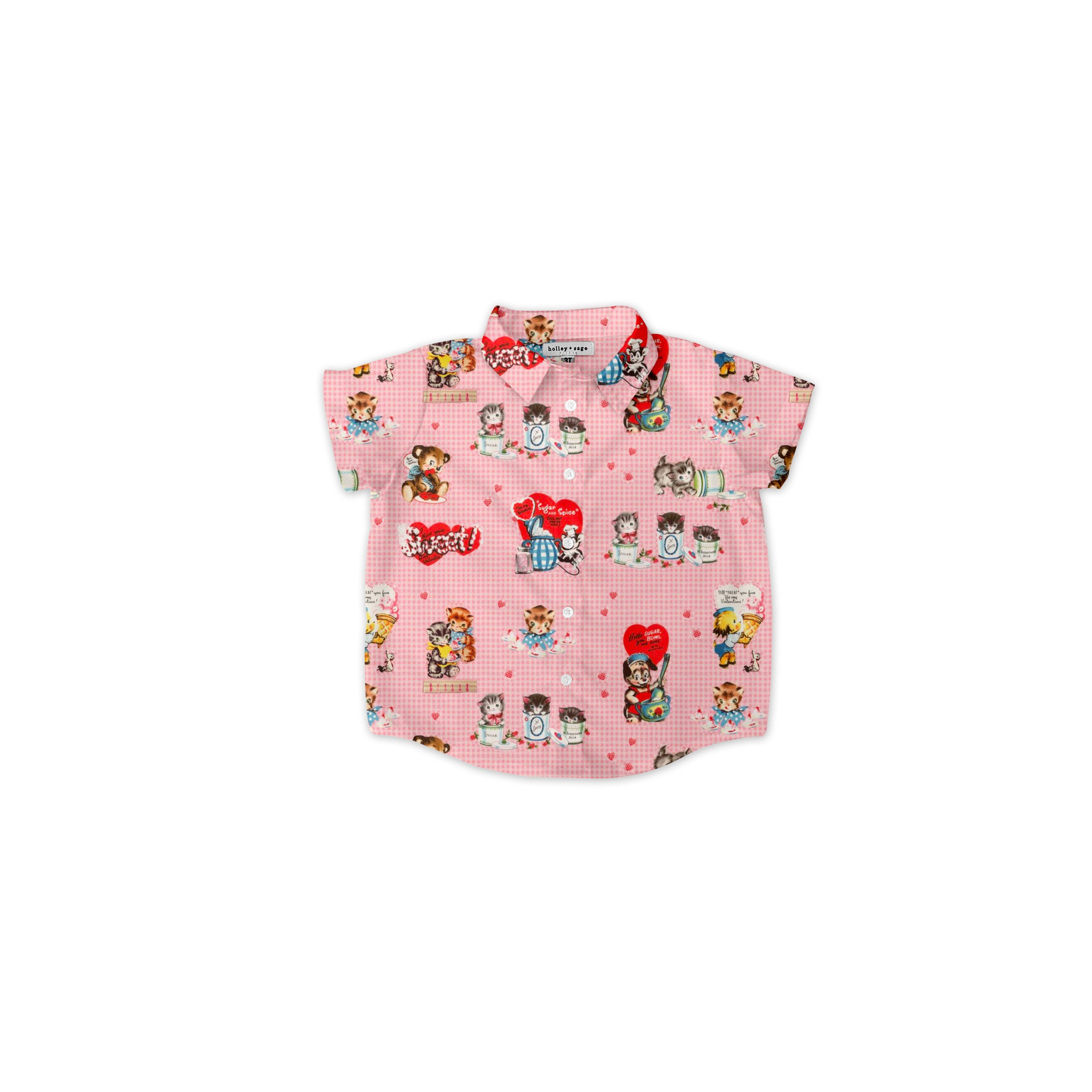 Vintage Valentine - Button Up Shirt