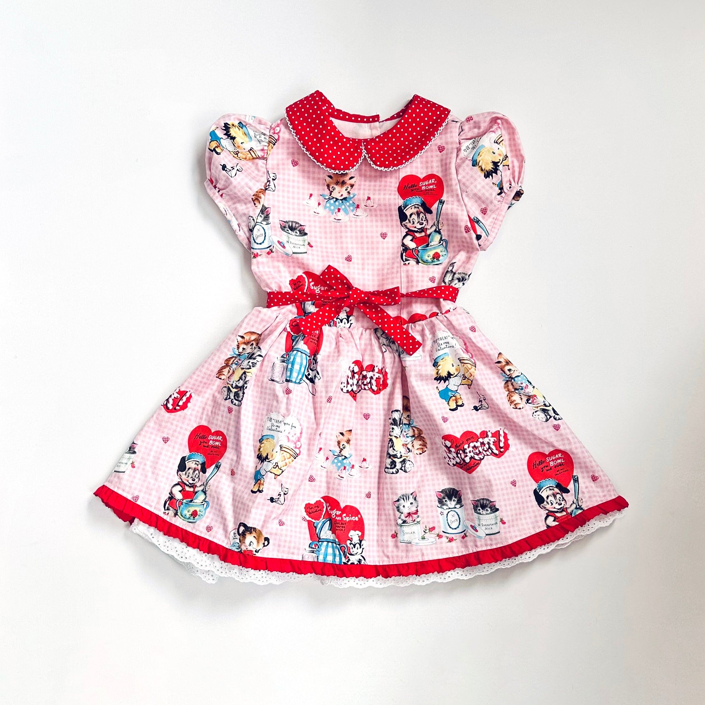 SAMPLE SALE, Vintage Valentine Tea Basque, 5