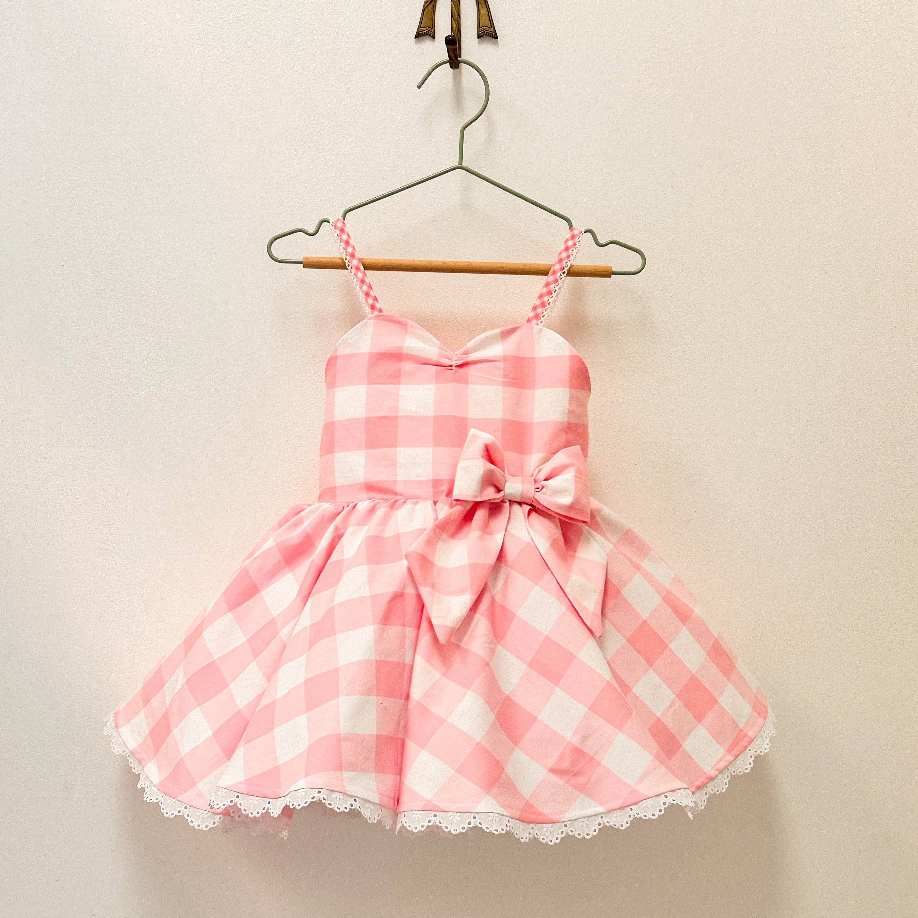 SAMPLE SALE, Barbie Gingham Dress, 3T