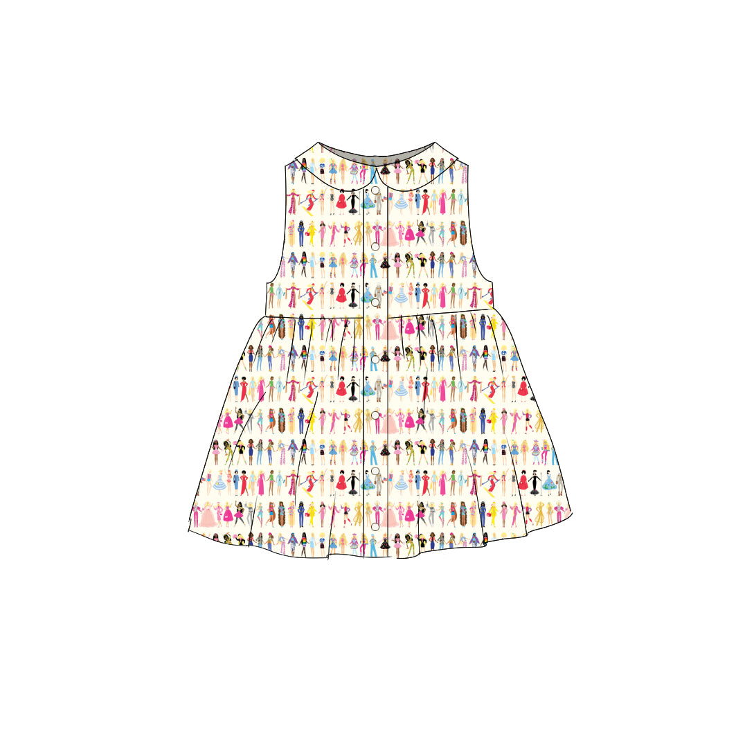 Barbie World - Smock Collared Dress
