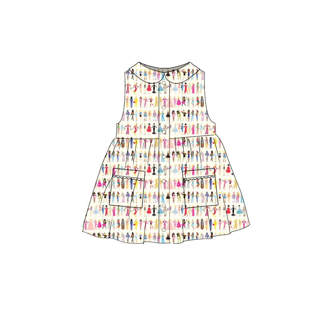 Barbie World - Smock Collared Dress