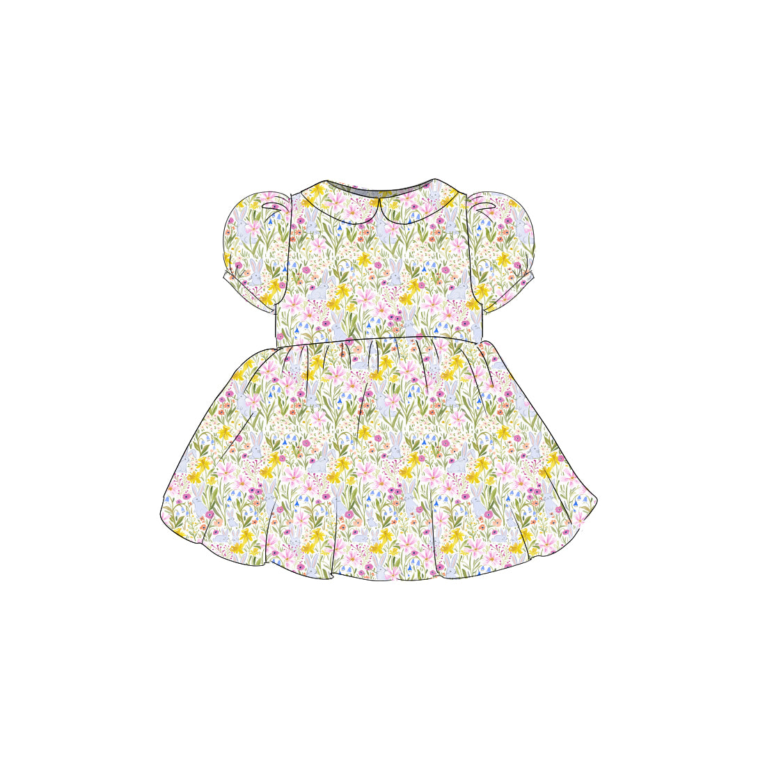 Bunny Flower - Vintage Style Basque Dress