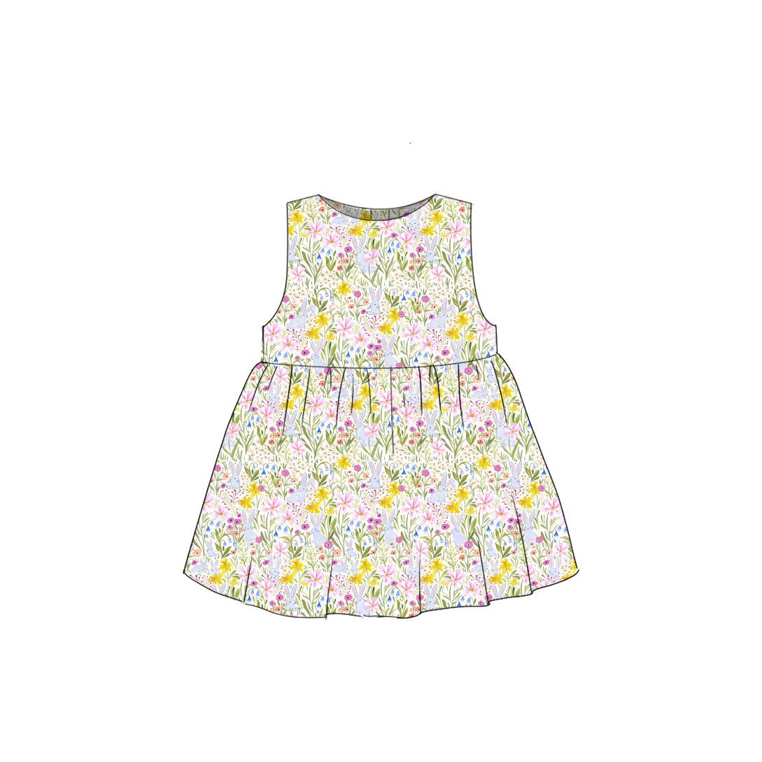 Bunny Flower - Simple Smock Dress