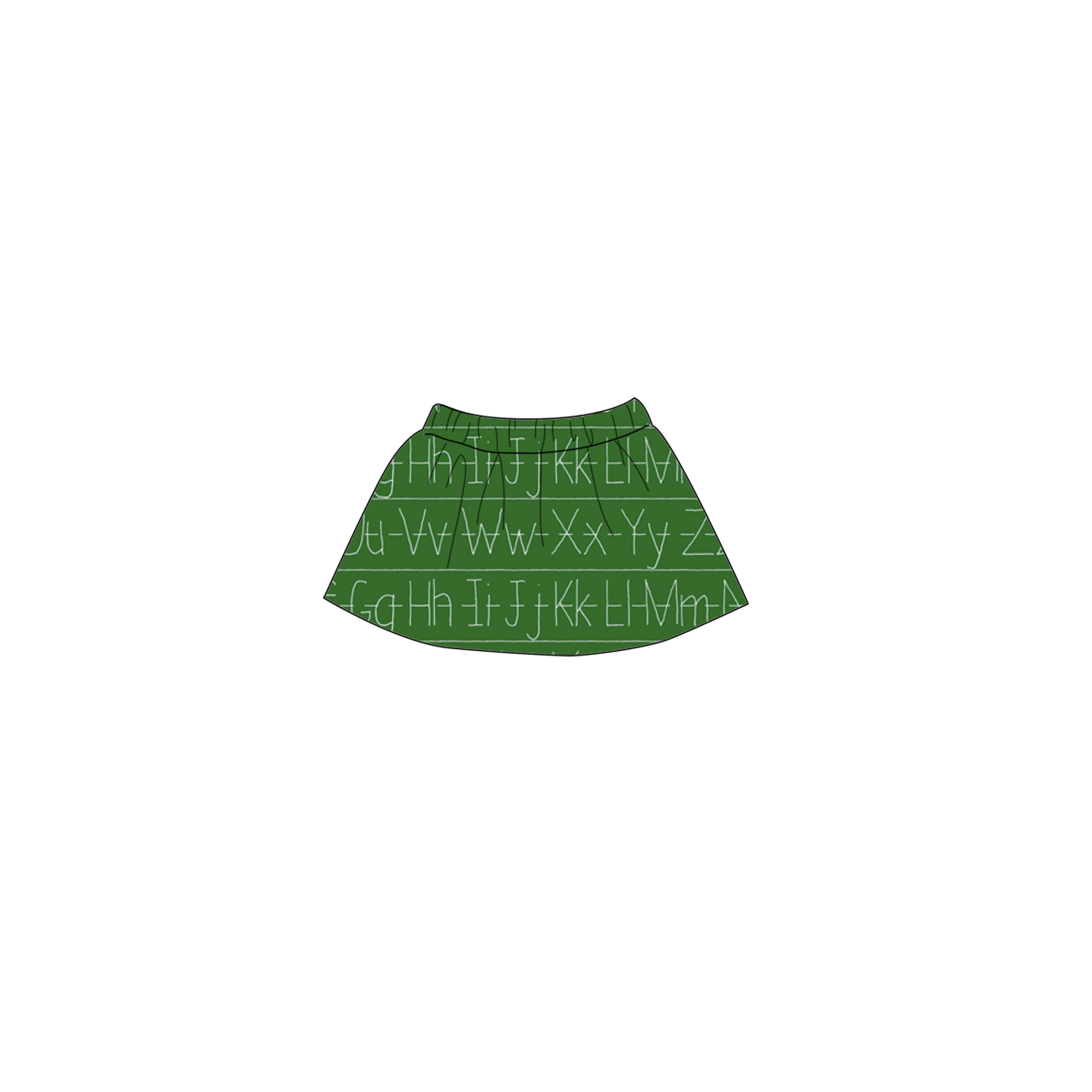 Chalkboard - Doll Skirt