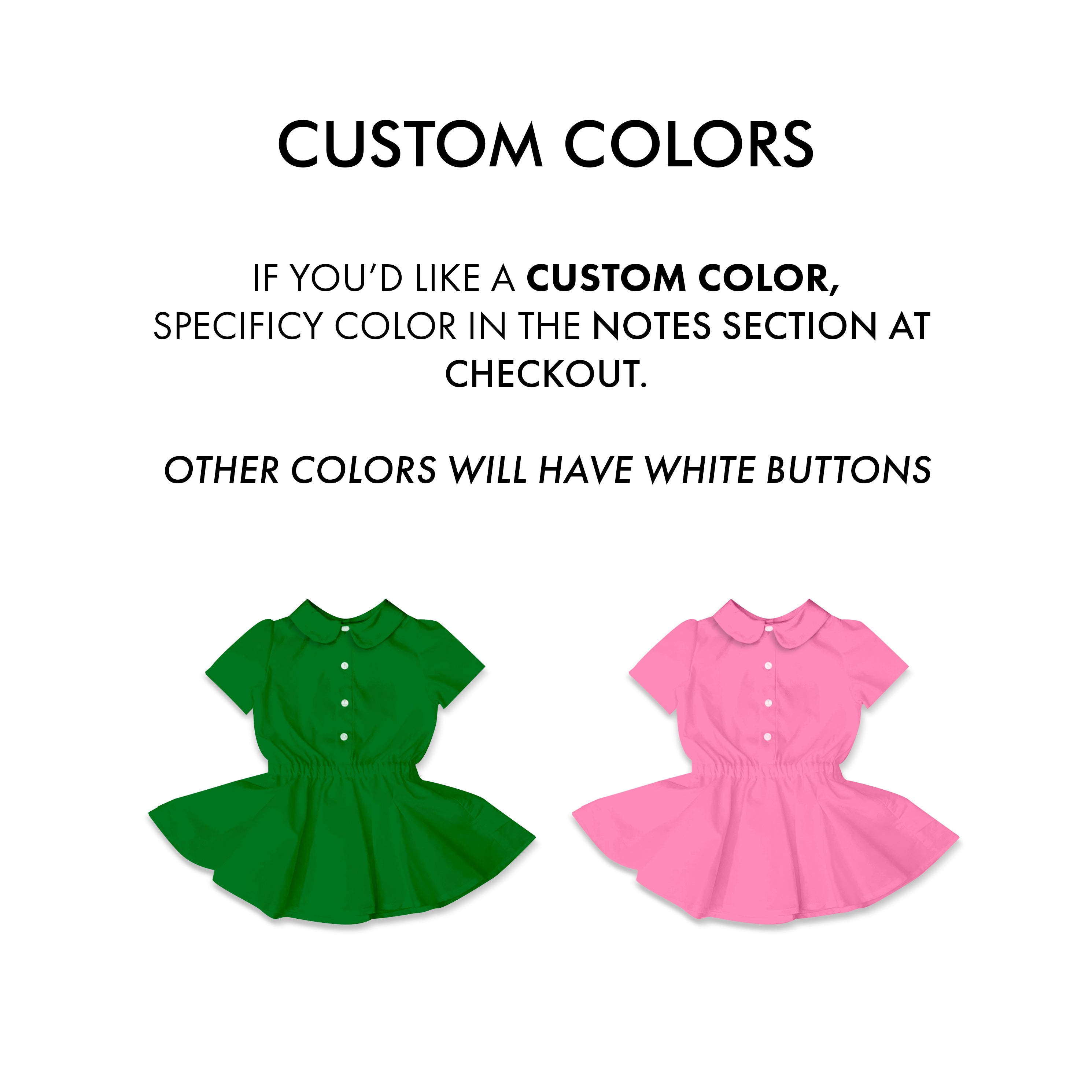 Red or Other Color Uniform - Button Front Twirl Dress