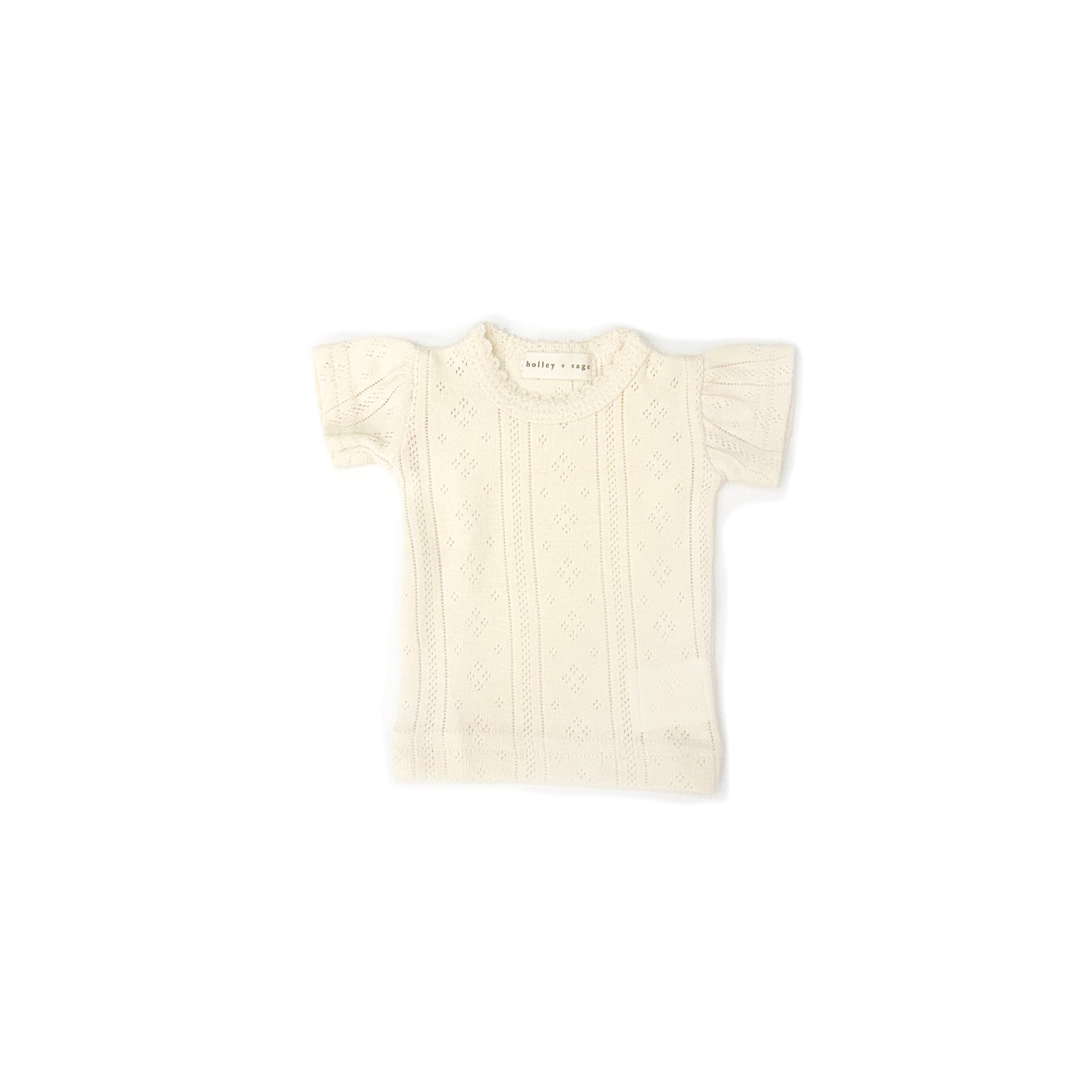 Pointelle Doll Tee
