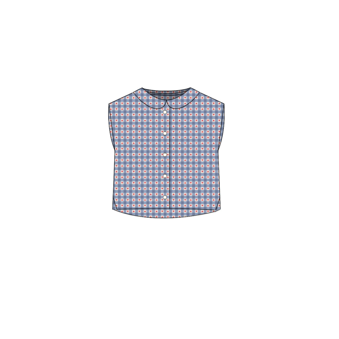 Heart Gingham - Blouse