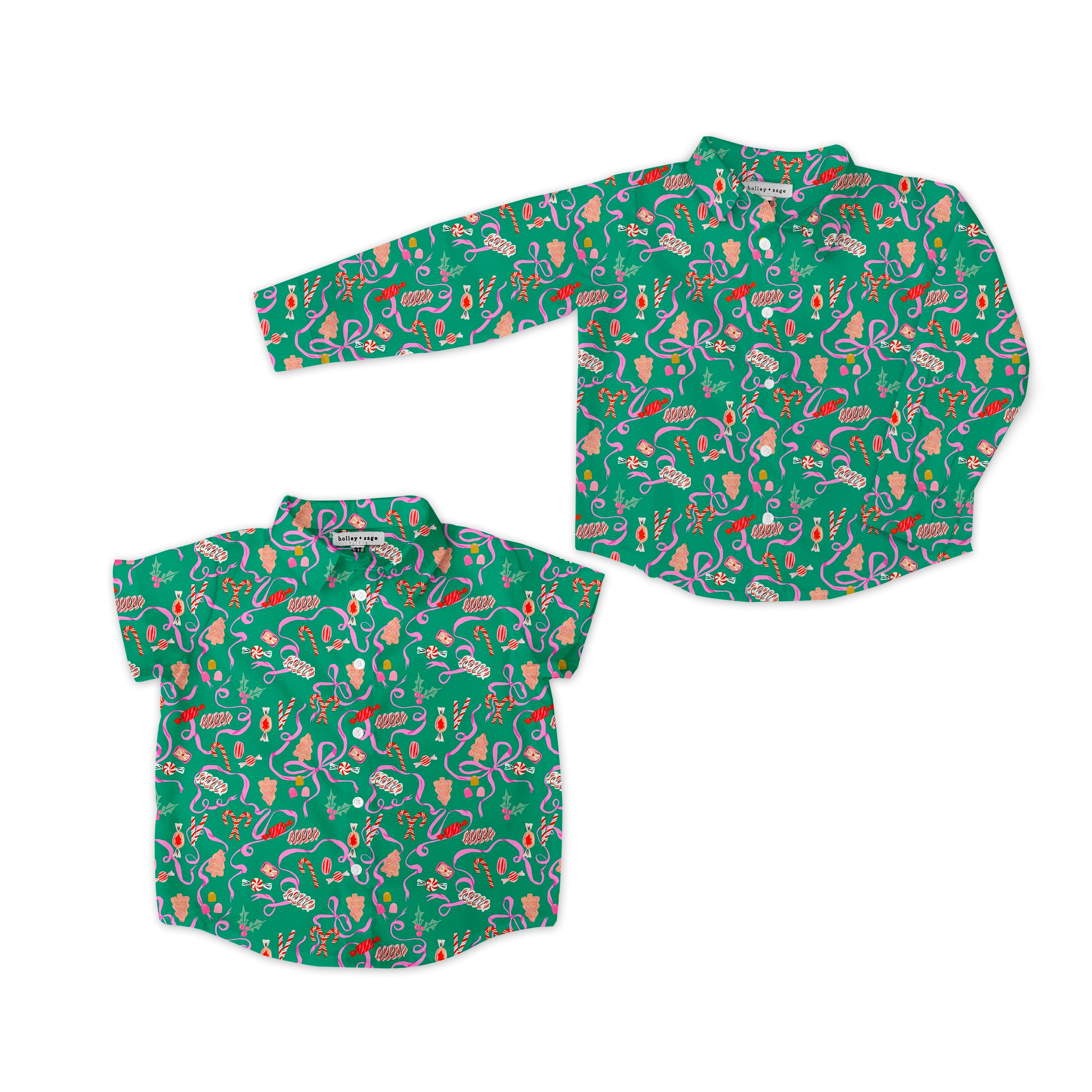 Holiday Candy - Button Up Shirt