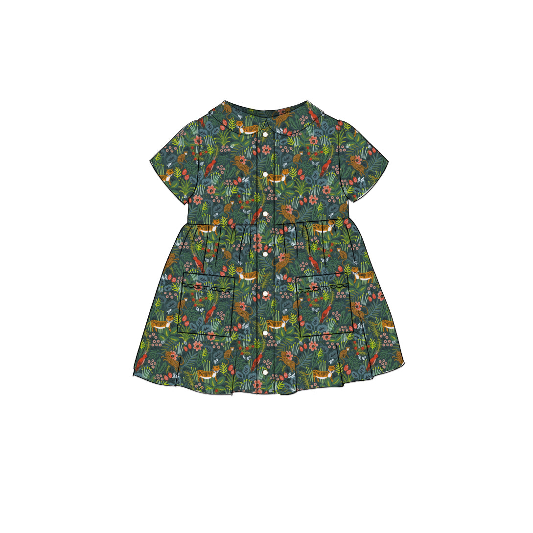 Jungle - Smock Collared Dress