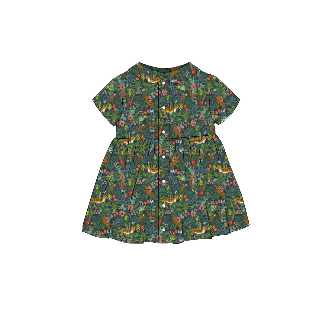 Jungle - Smock Collared Dress