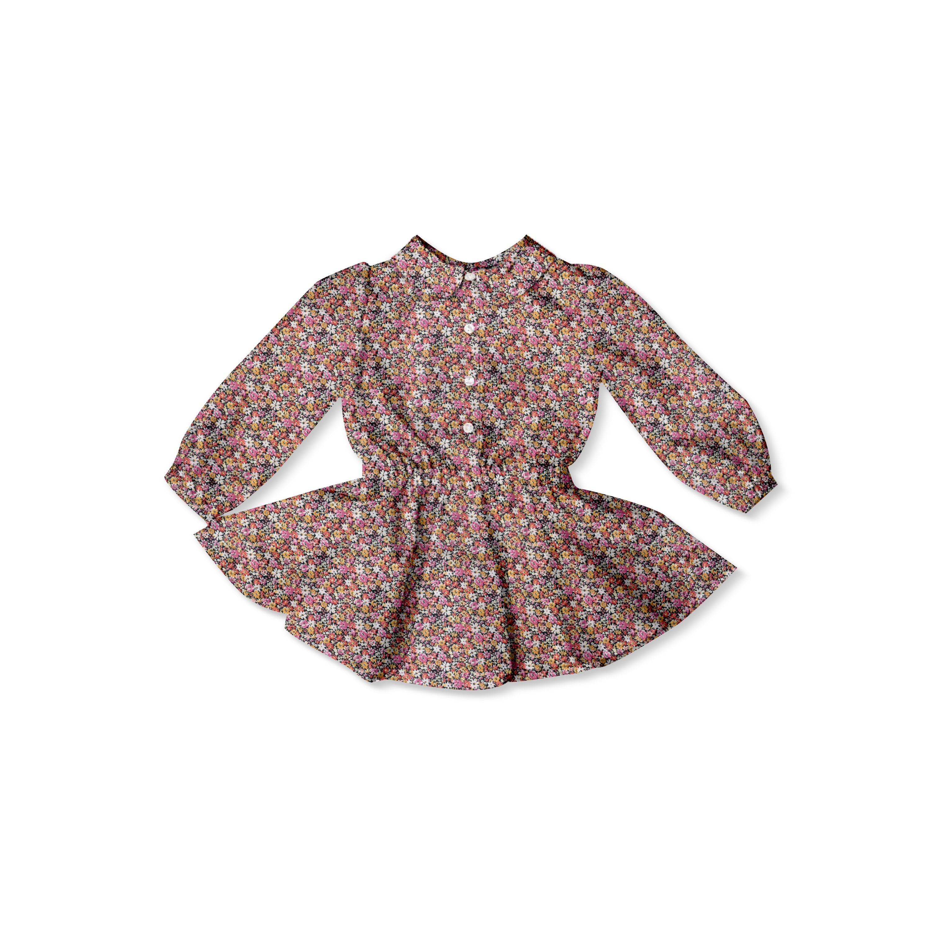 Autumn Lawn - Button Front Twirl Dress