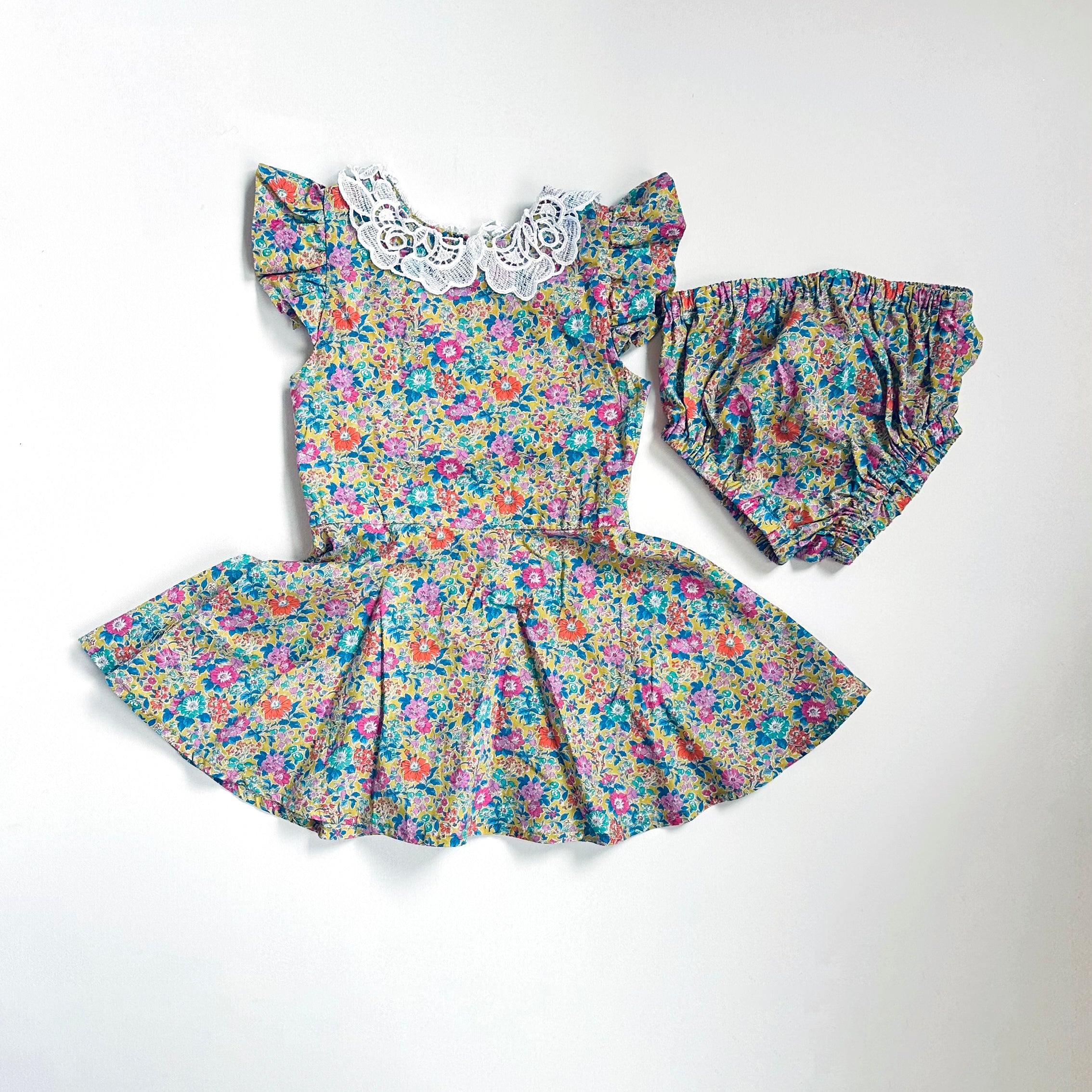 SAMPLE SALE, Liberty Clare Rich Flutter Sleeve Twirl, 3T