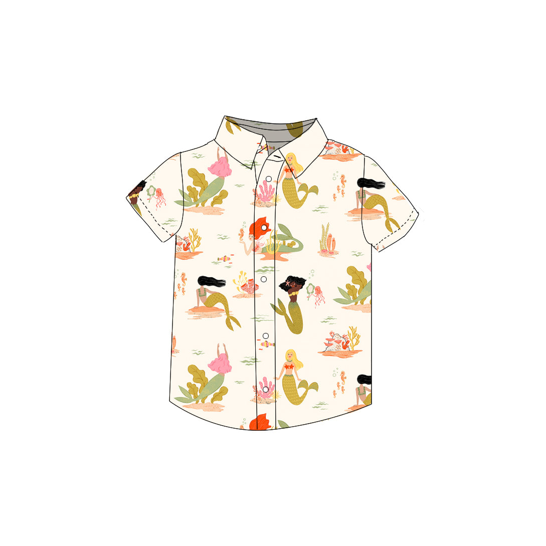 Mermaids - Button Up Shirt