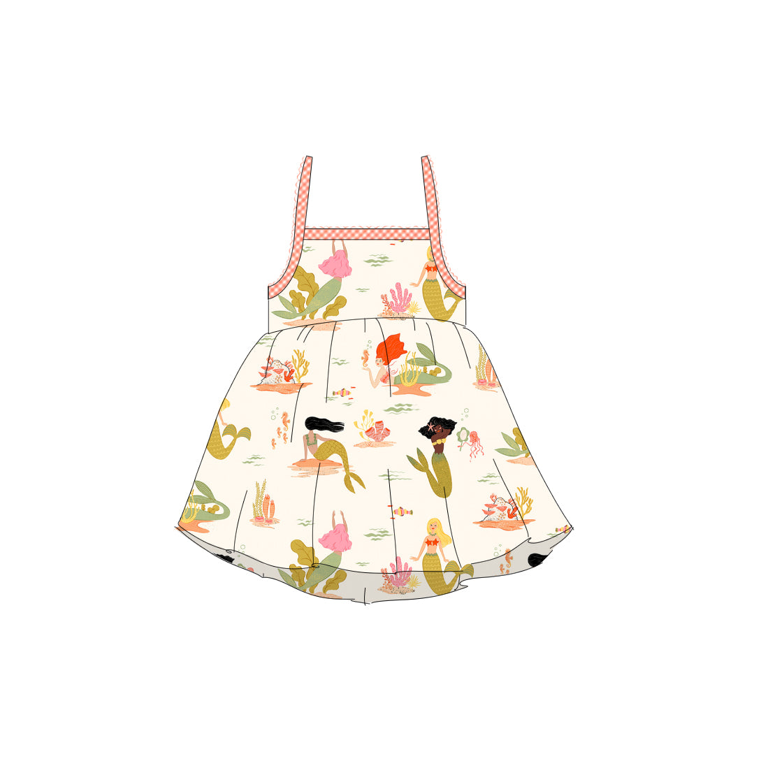 Mermaids - Tie Back Sundress