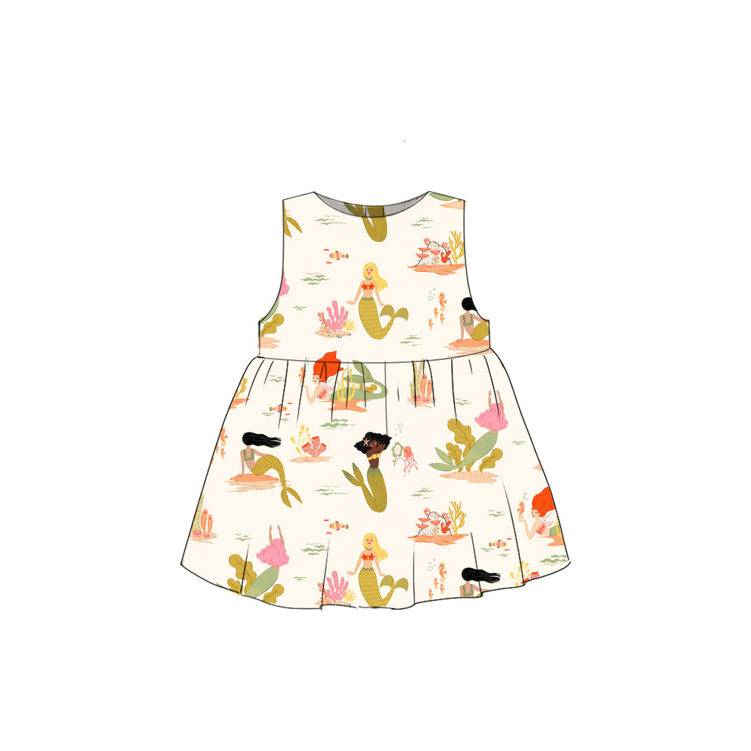 Mermaids - Simple Smock Dress