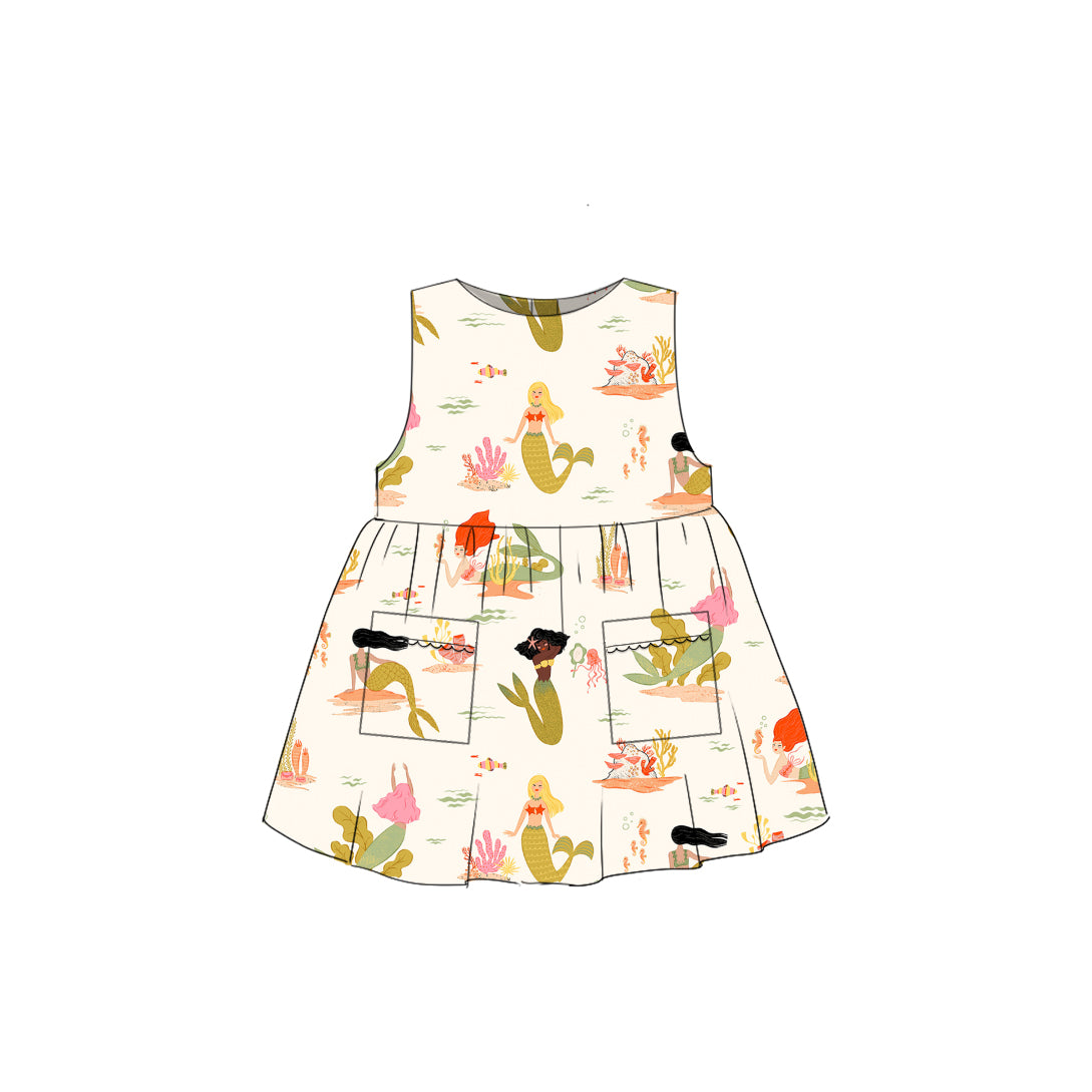 Mermaids - Simple Smock Dress