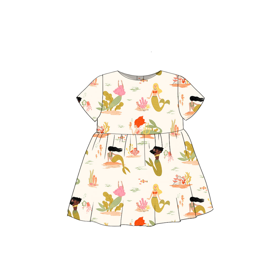 Mermaids - Simple Smock Dress