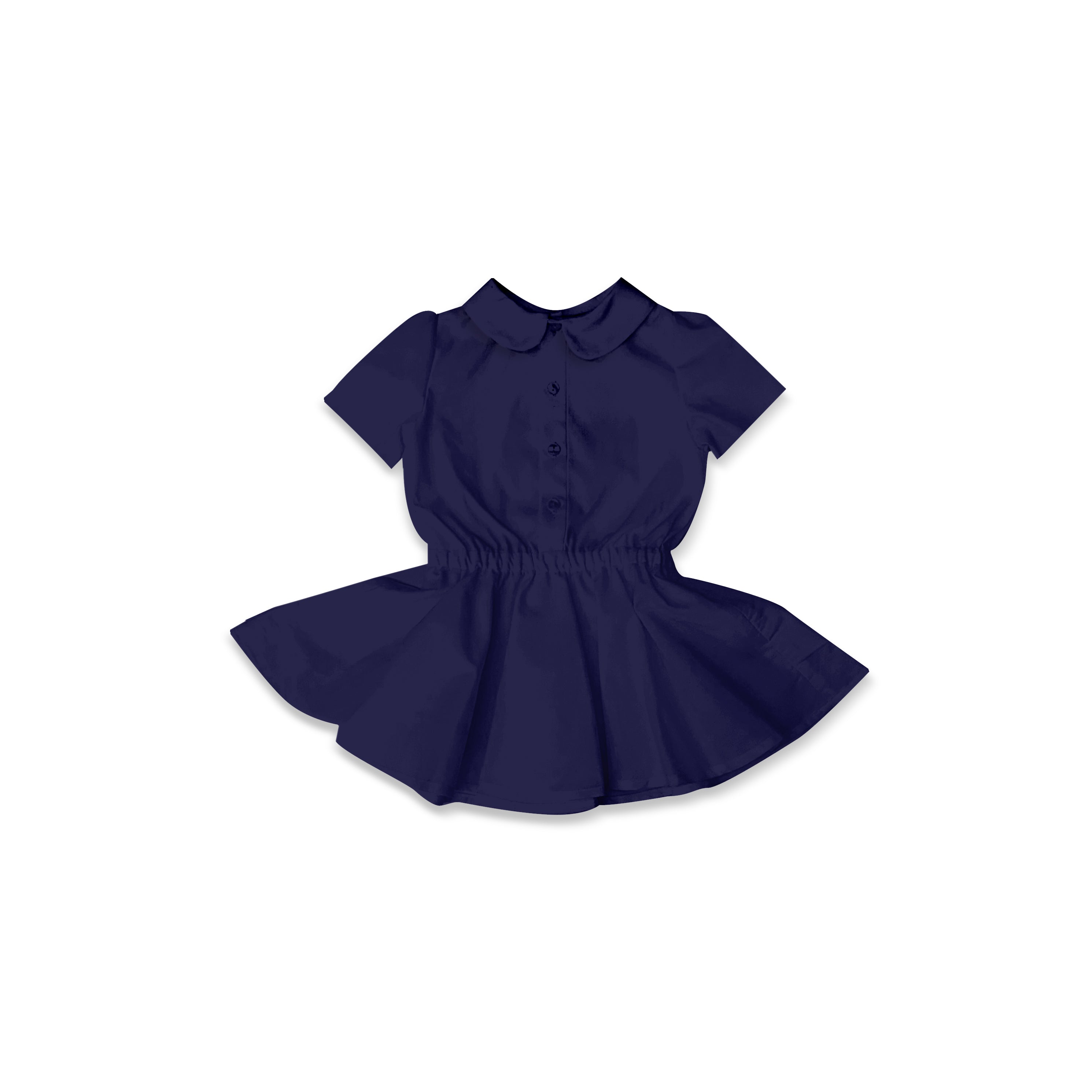Navy Uniform - Button Front Twirl Dress
