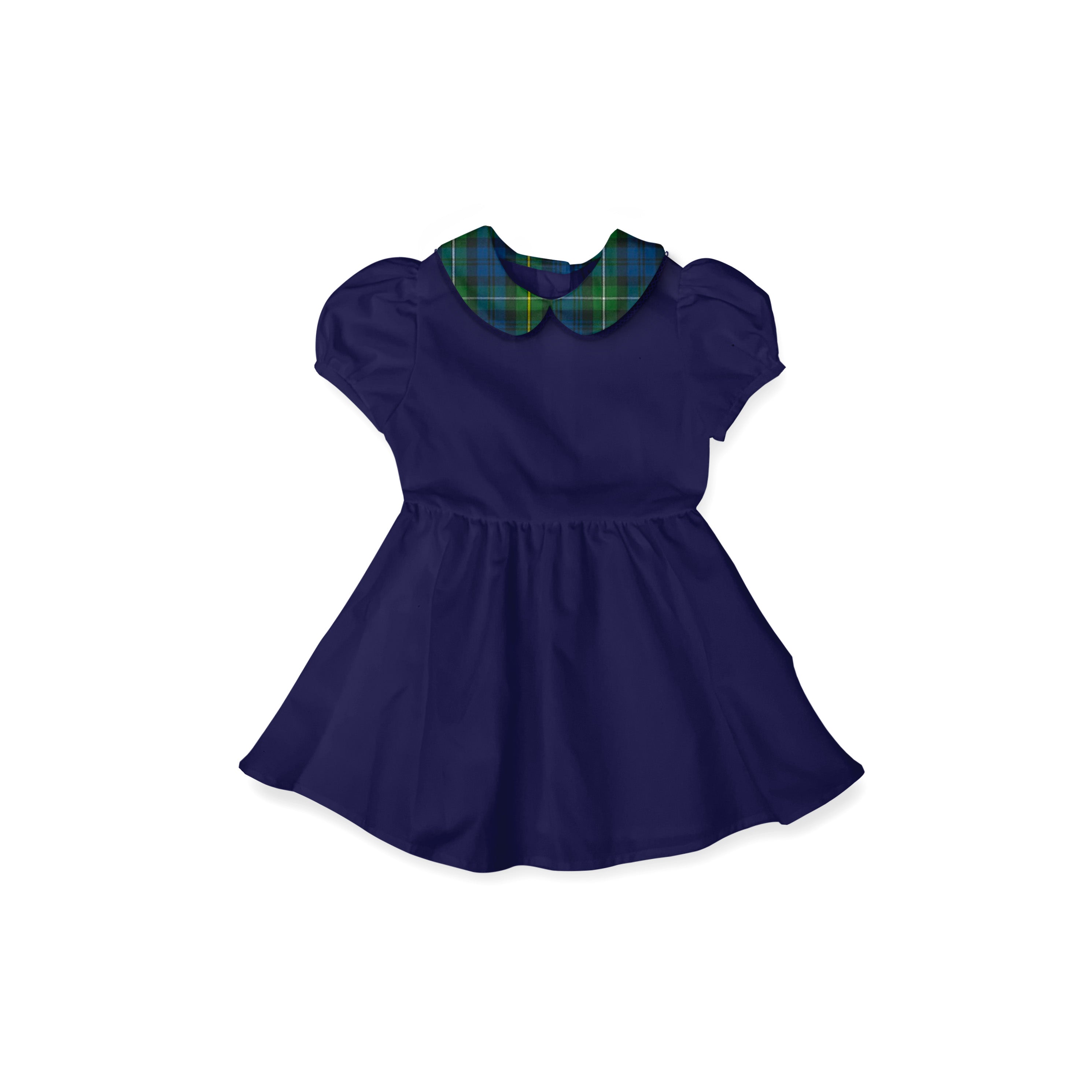 Navy Uniform - Vintage Style Basque Dress