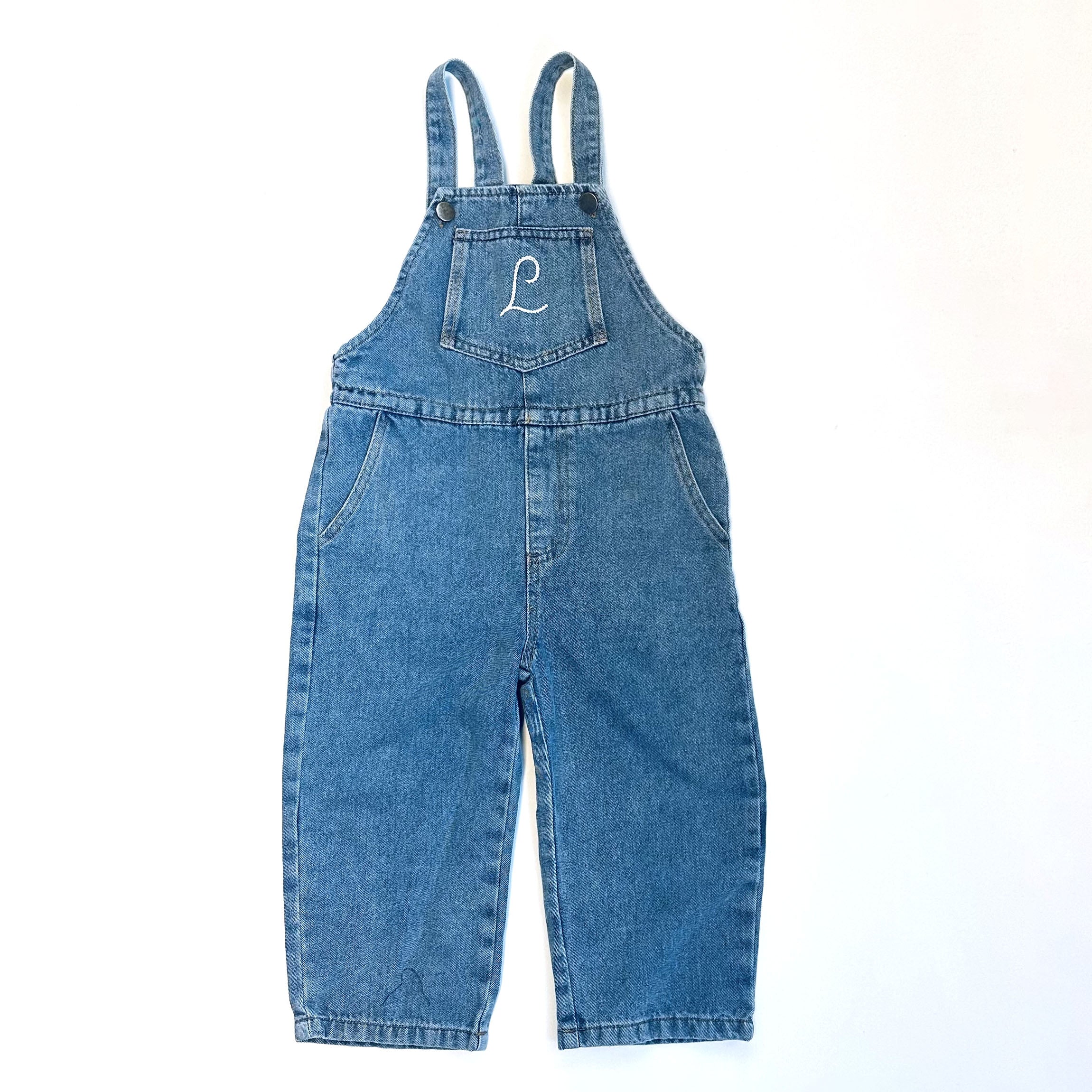 SAMPLE SALE, Overalls with L embroidery 4T