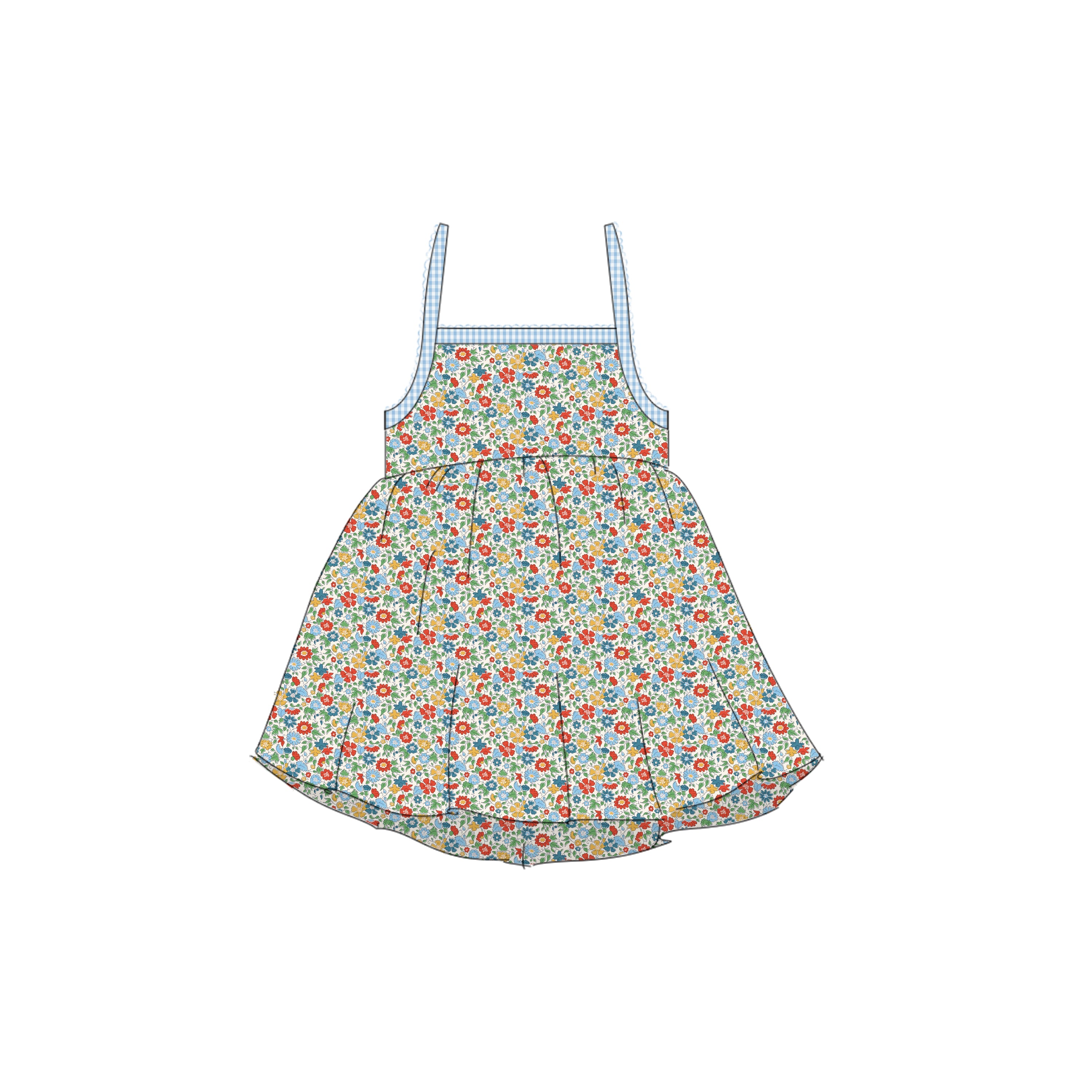 Palace Petals - Tie Back Sundress