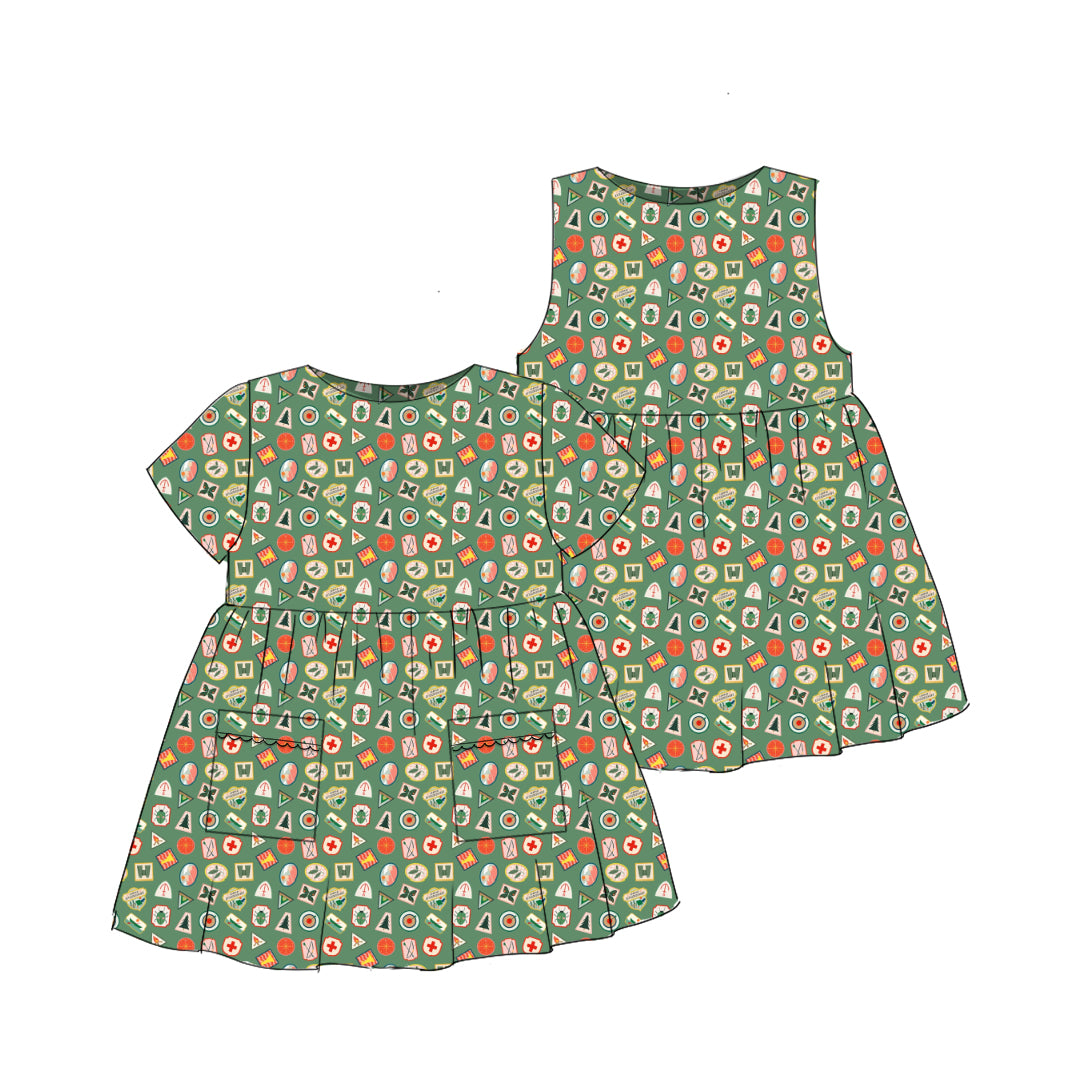 Patches - Simple Smock Dress