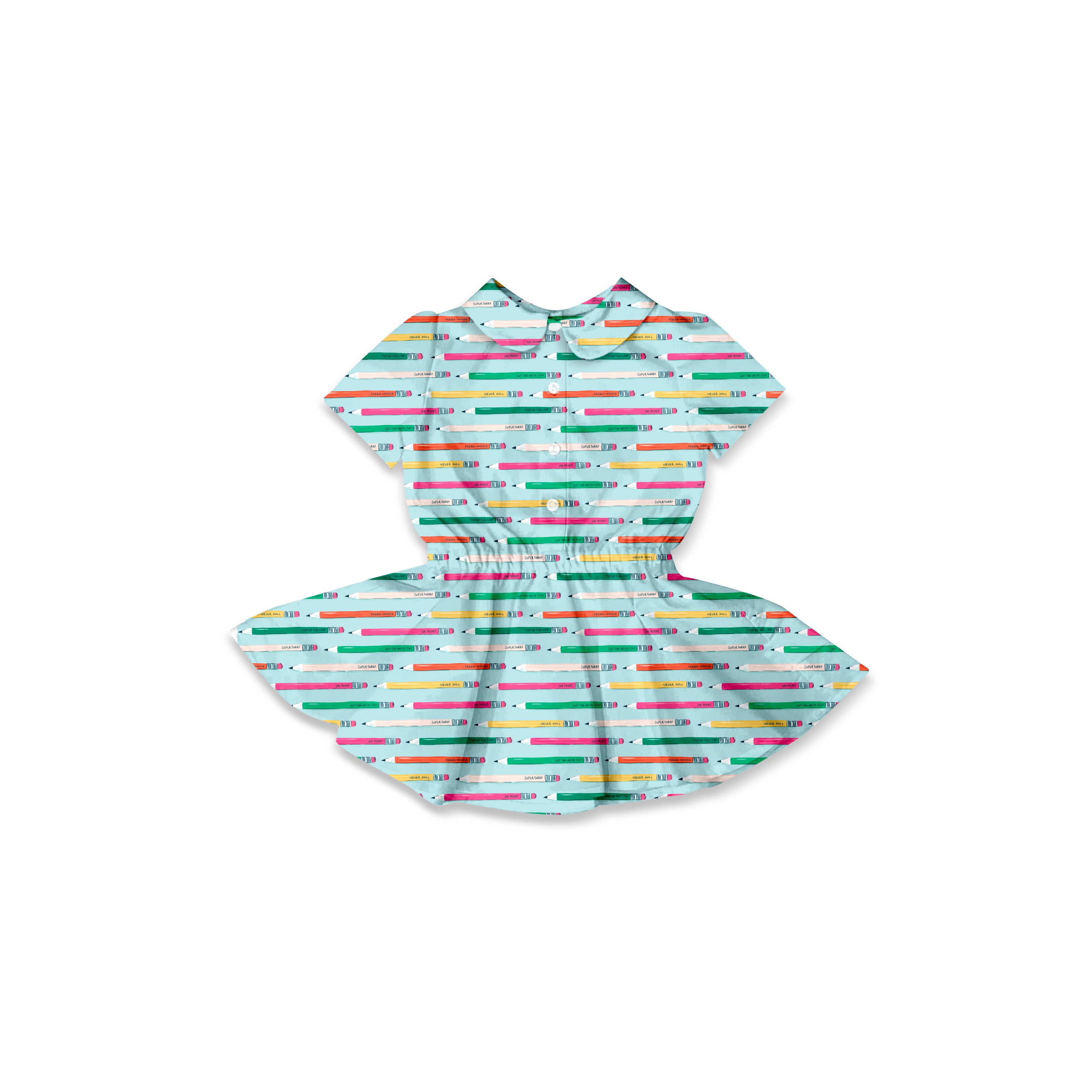 Pencils - Button Front Twirl Dress