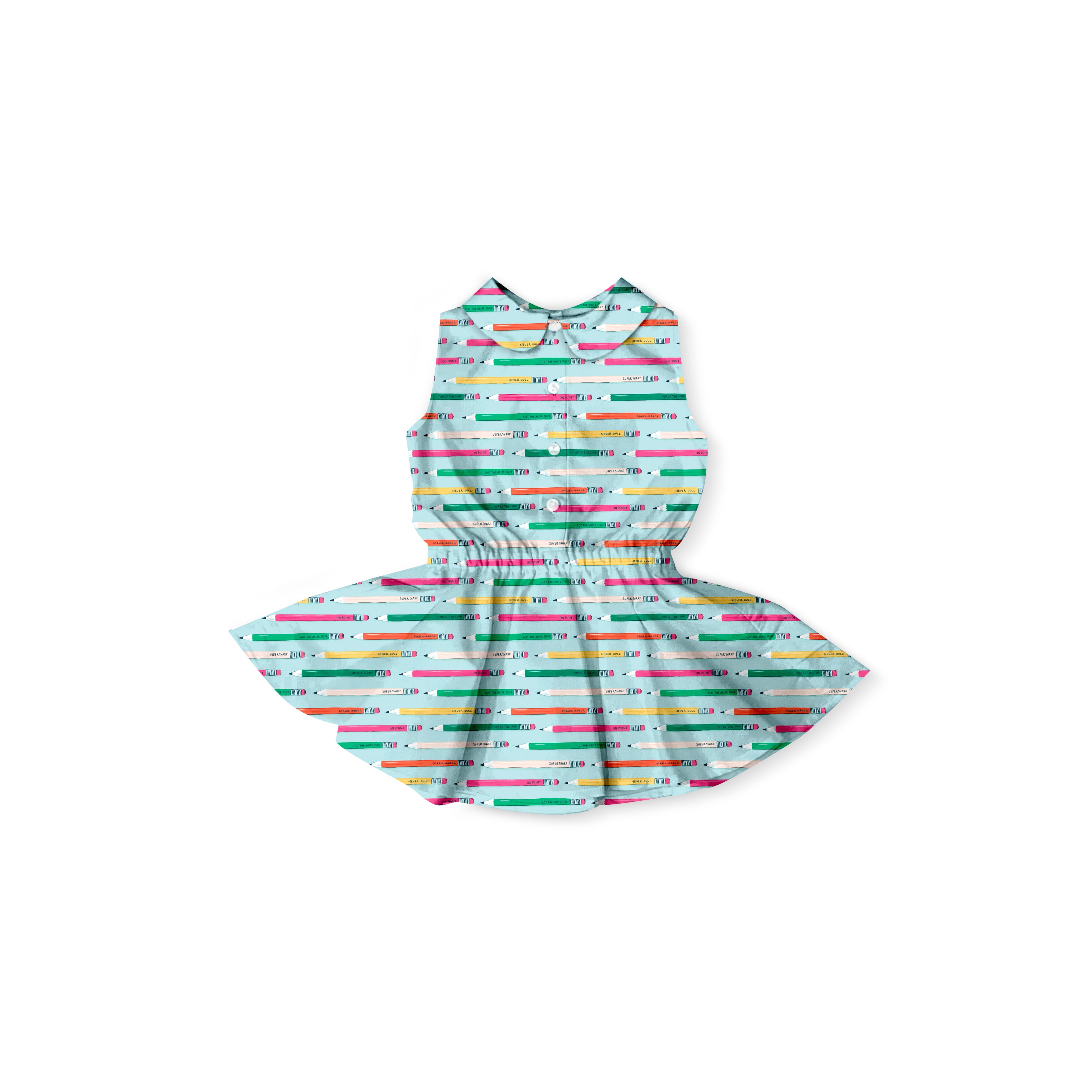Pencils - Button Front Twirl Dress