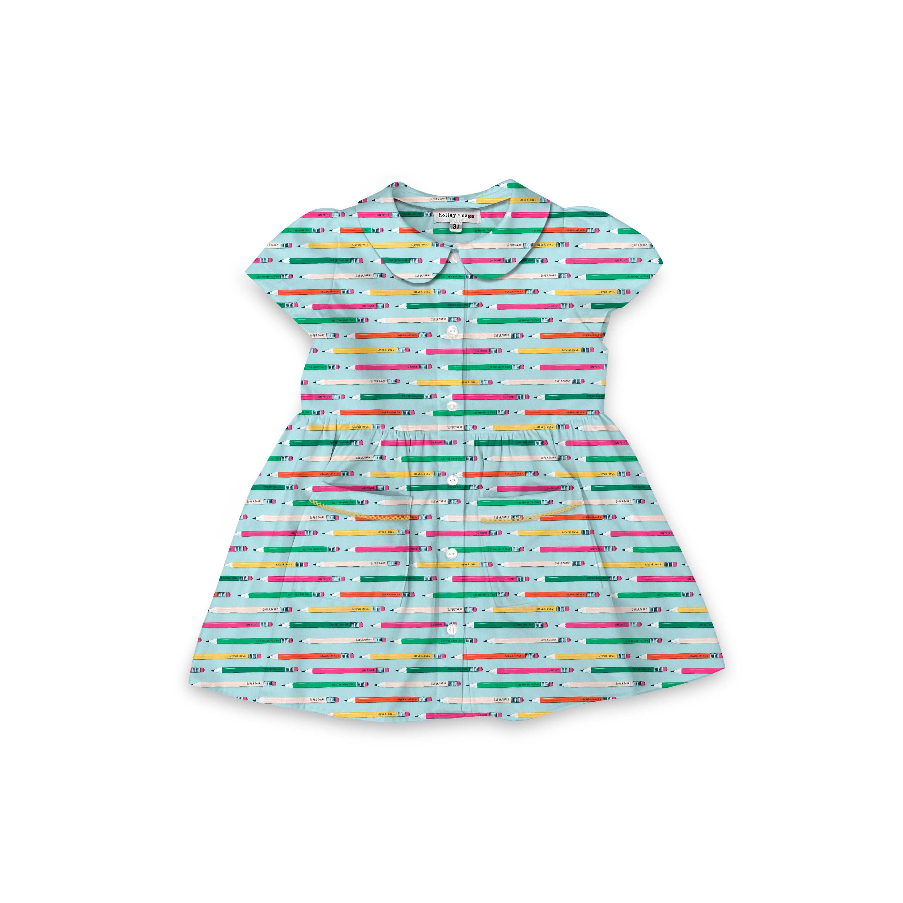 Pencils - Smock Collared Dress