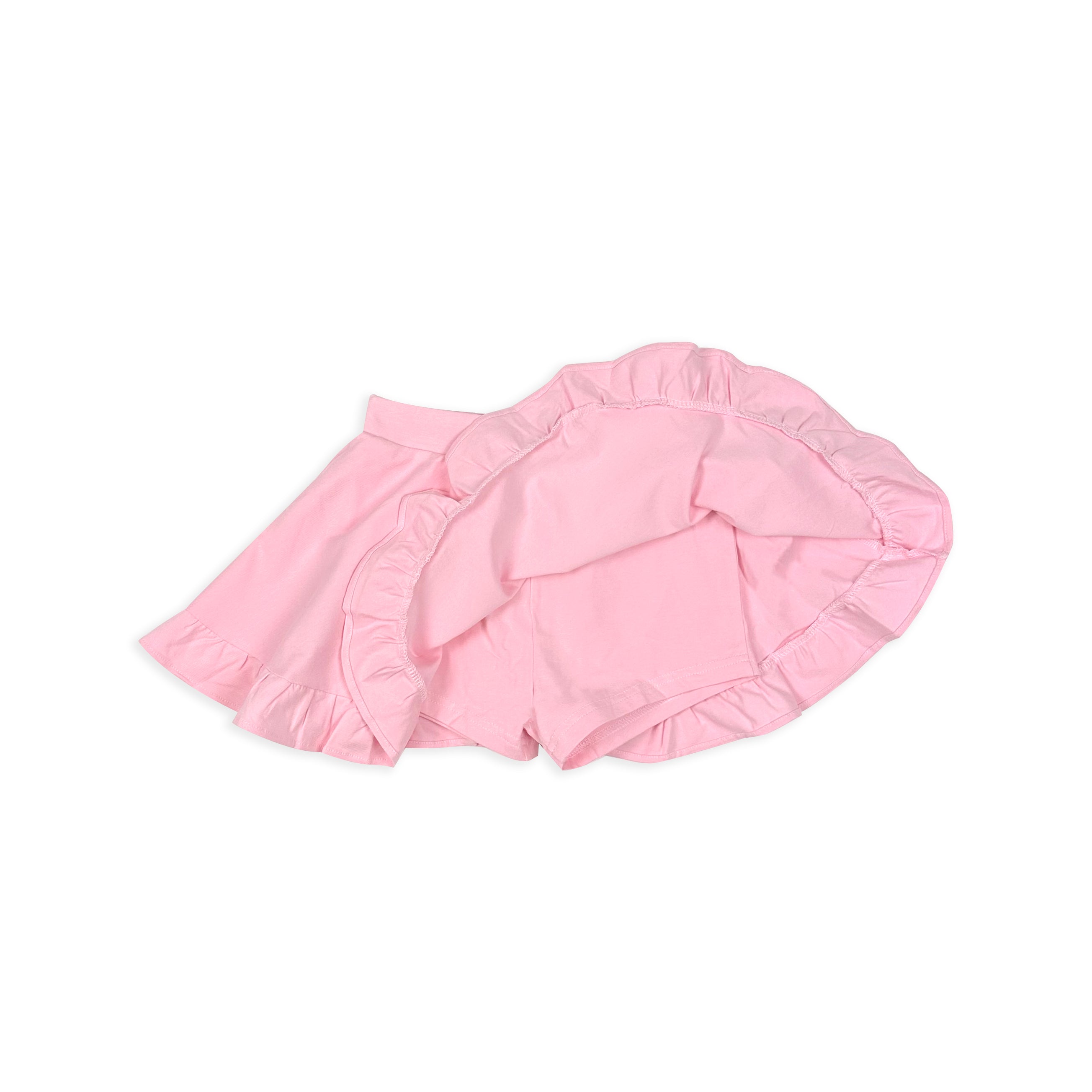 Ruffle Skort in Peony Pink