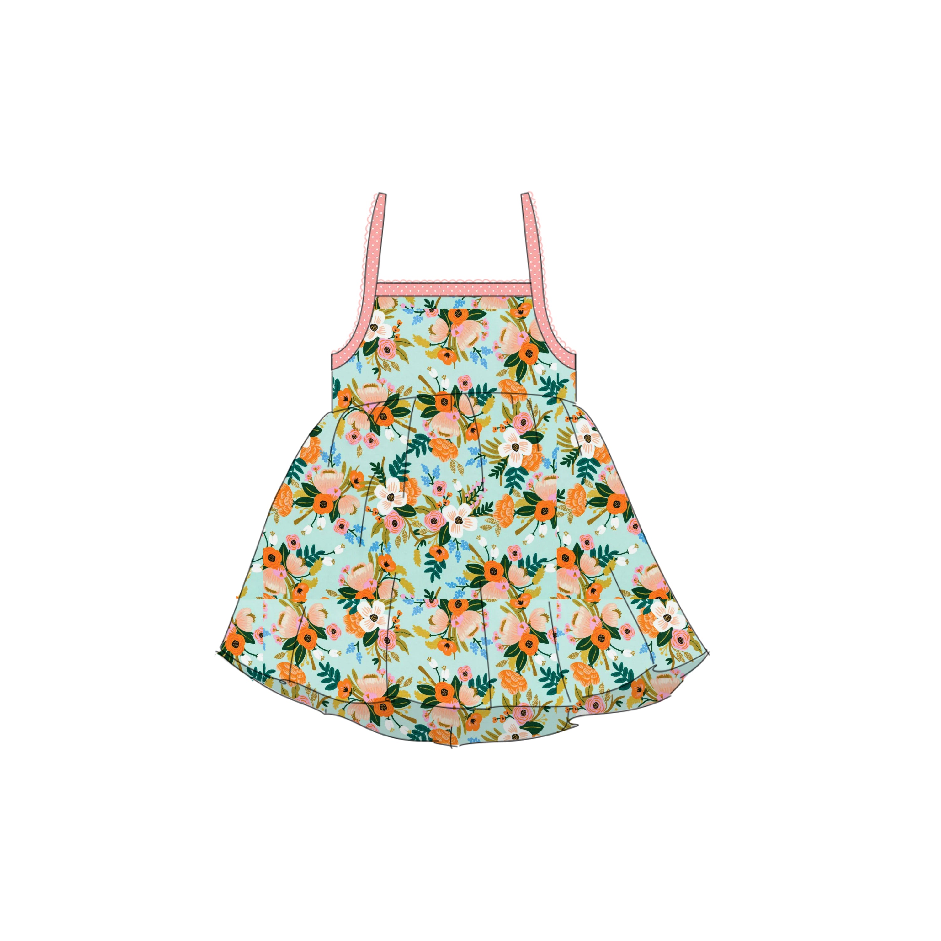 Mint Rayon - Tie Back Sundress