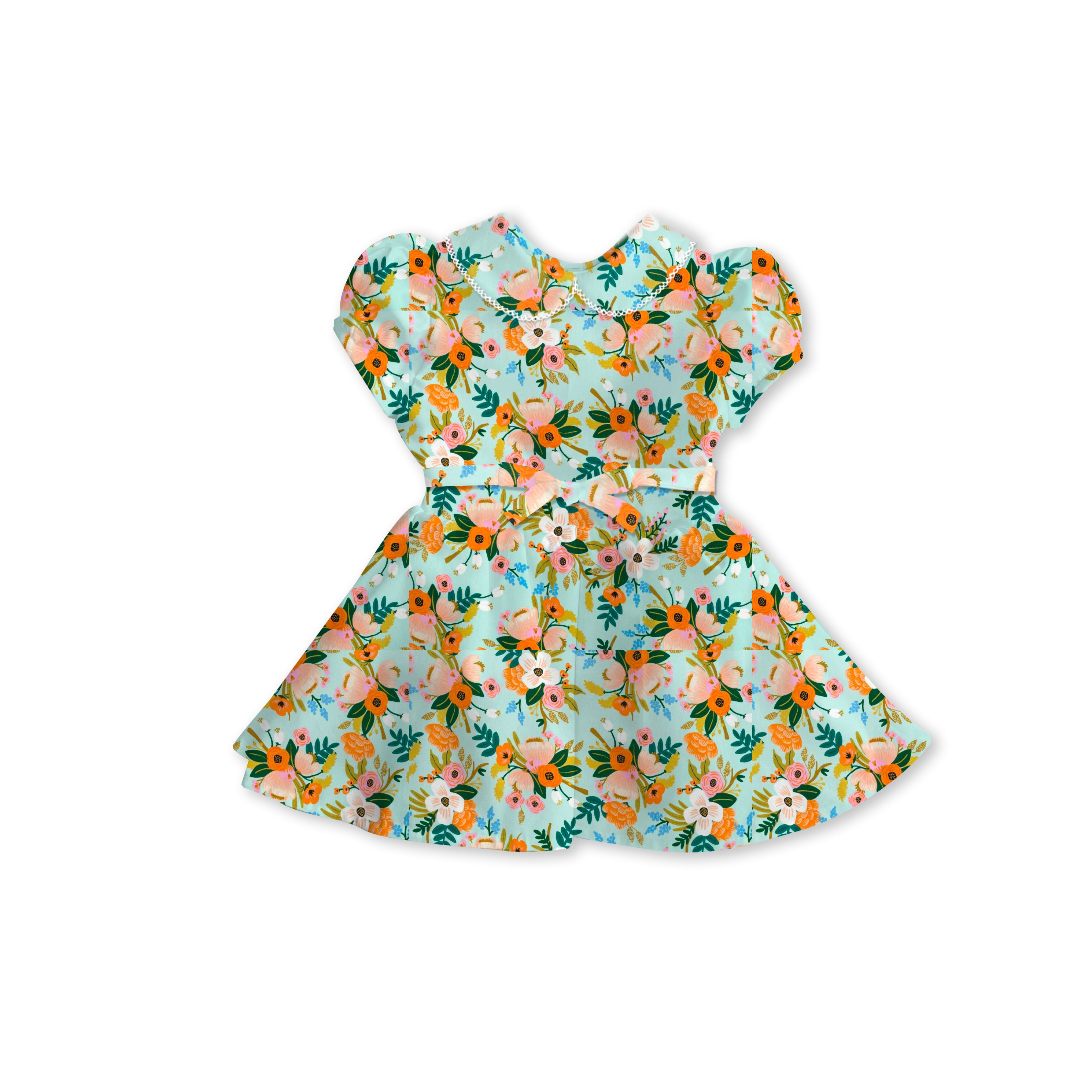 Mint Rayon - Tea Basque Dress