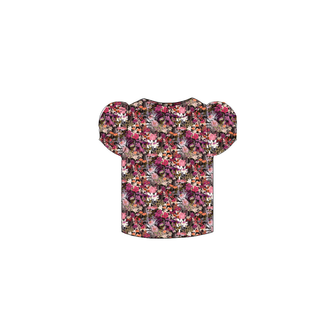 Fall Wildflower - Puff Sleeve Blouse