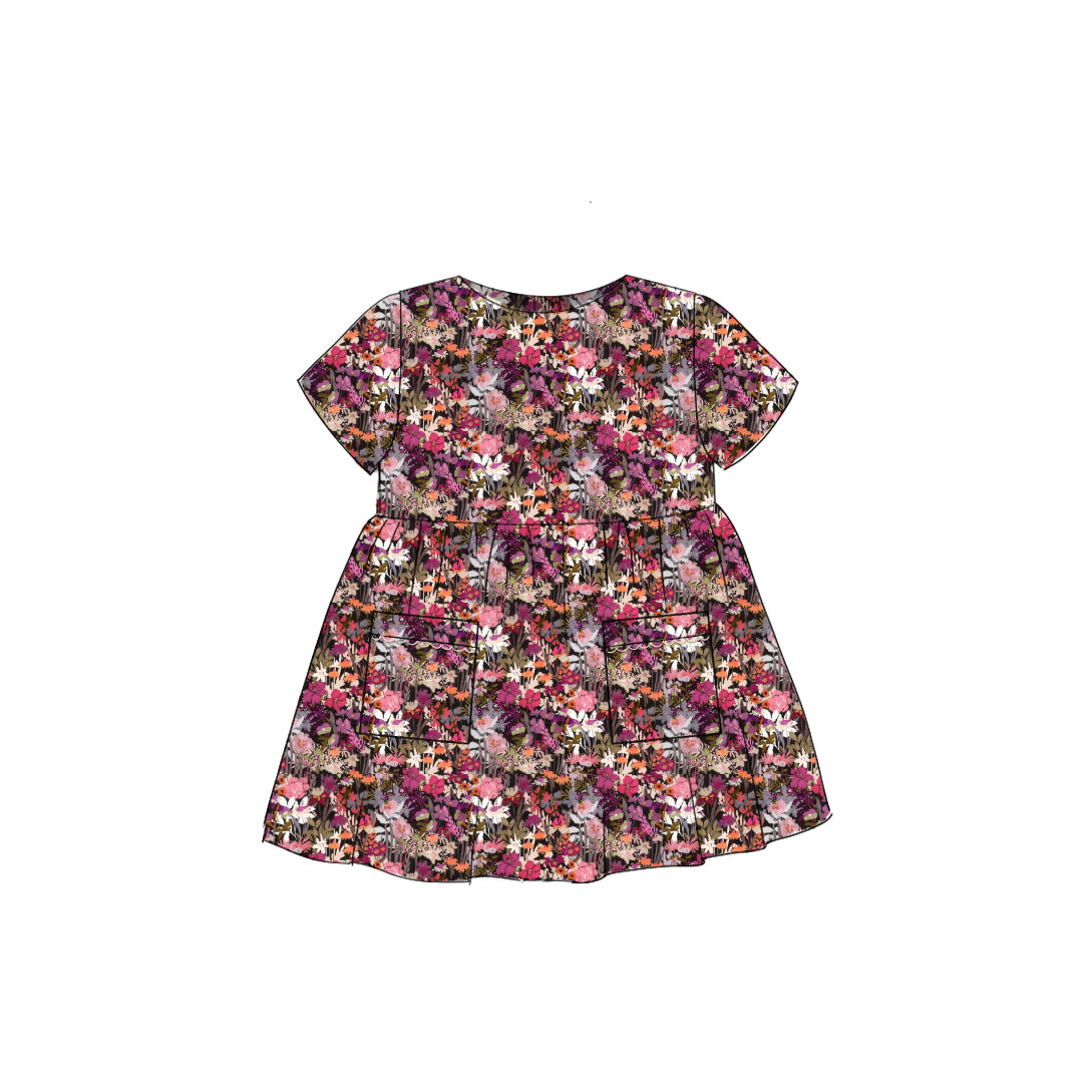 Fall Wildflower - Simple Smock Dress