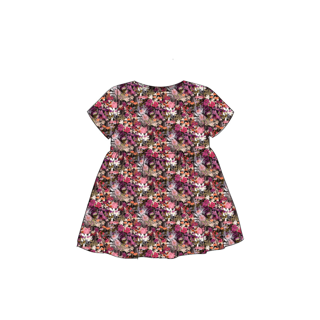 Fall Wildflower - Simple Smock Dress