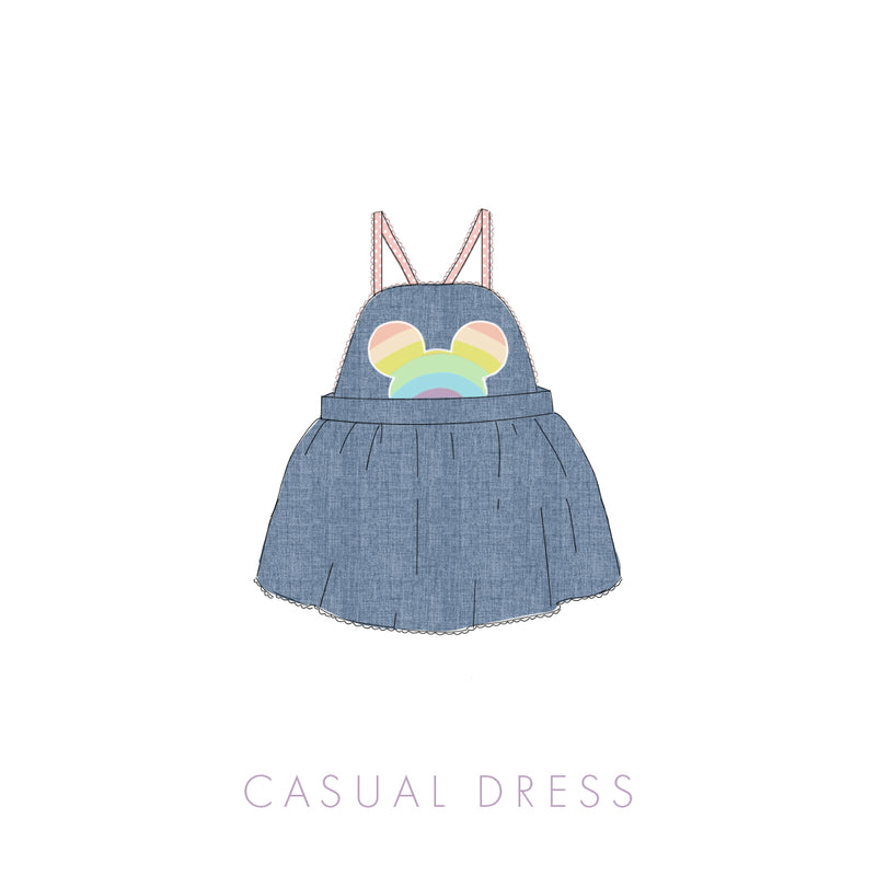 Rainbow Mouse Chambray