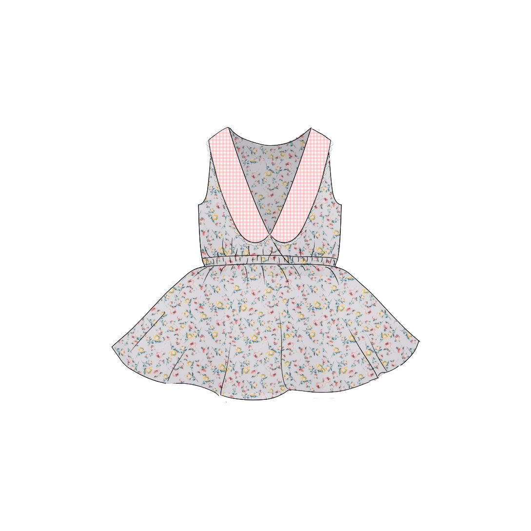 Rosebuds - Collared Back Twirl Dress