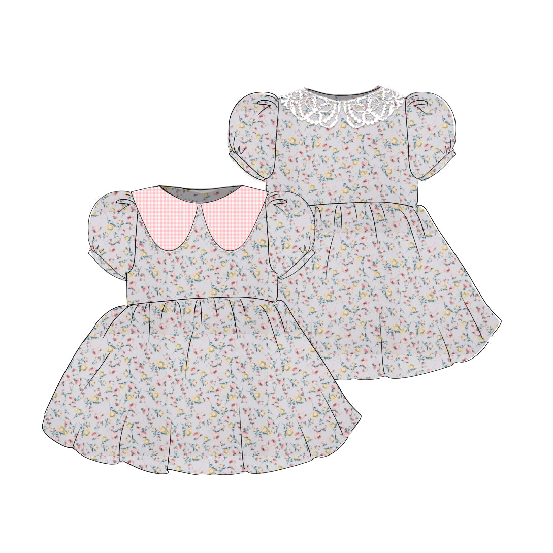 Rosebuds - Vintage Style Basque Dress