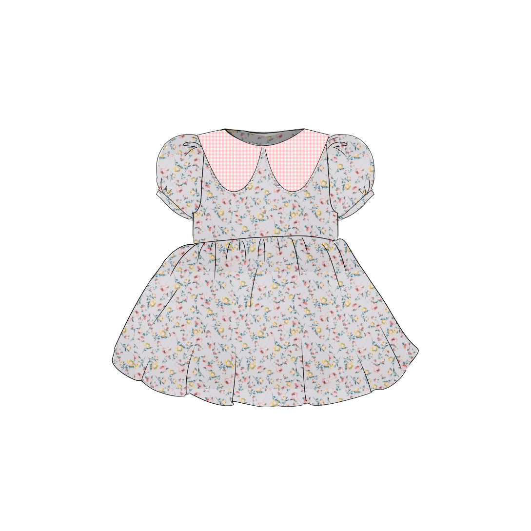 Rosebuds - Vintage Style Basque Dress