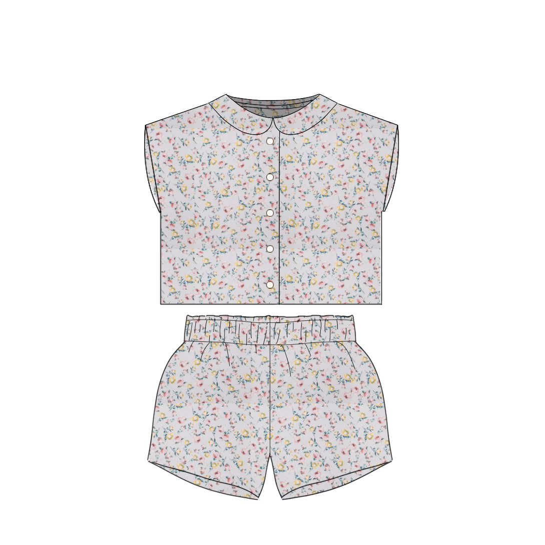 Rosebuds - Boxier Crop Set